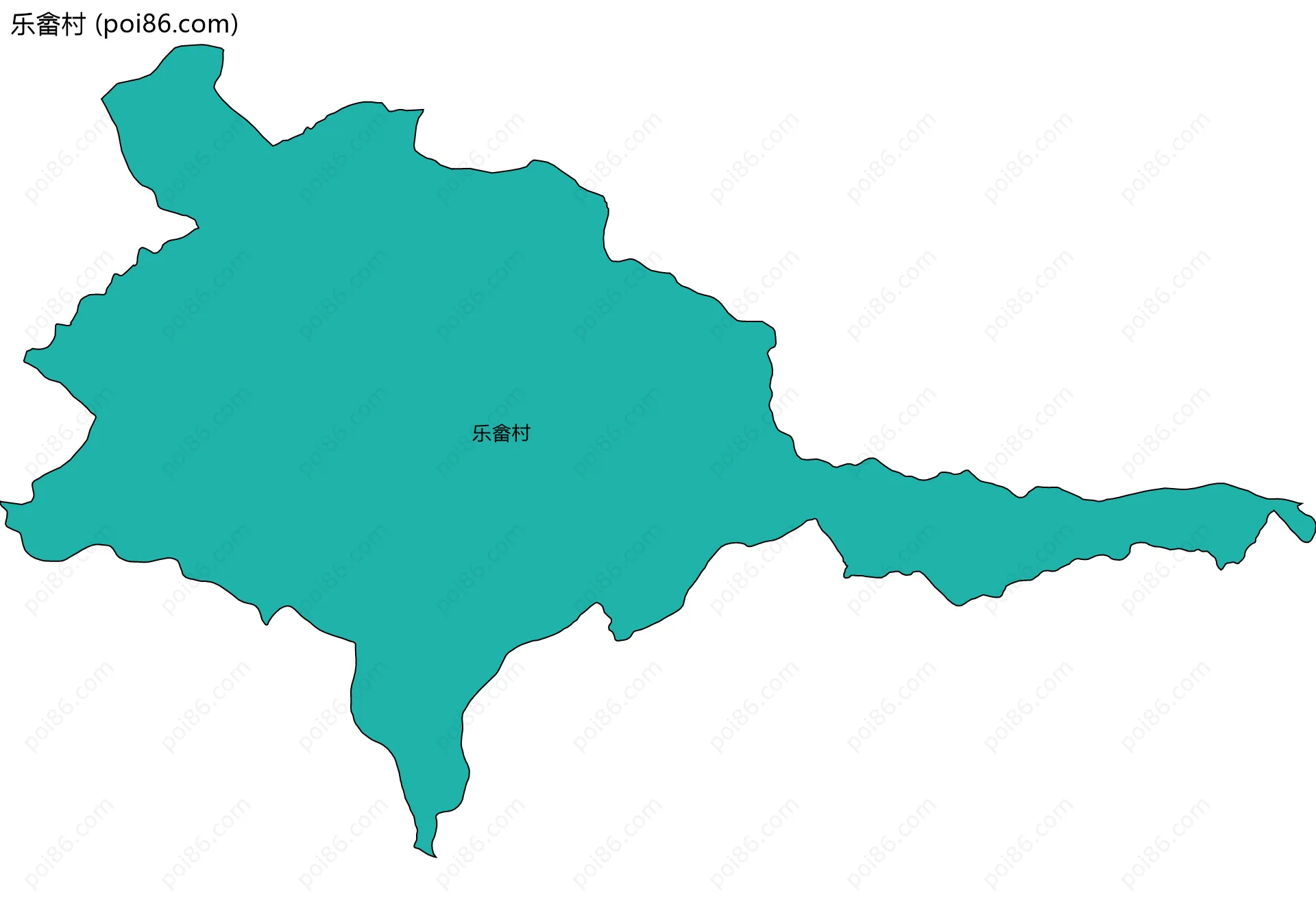 乐畲村边界地图