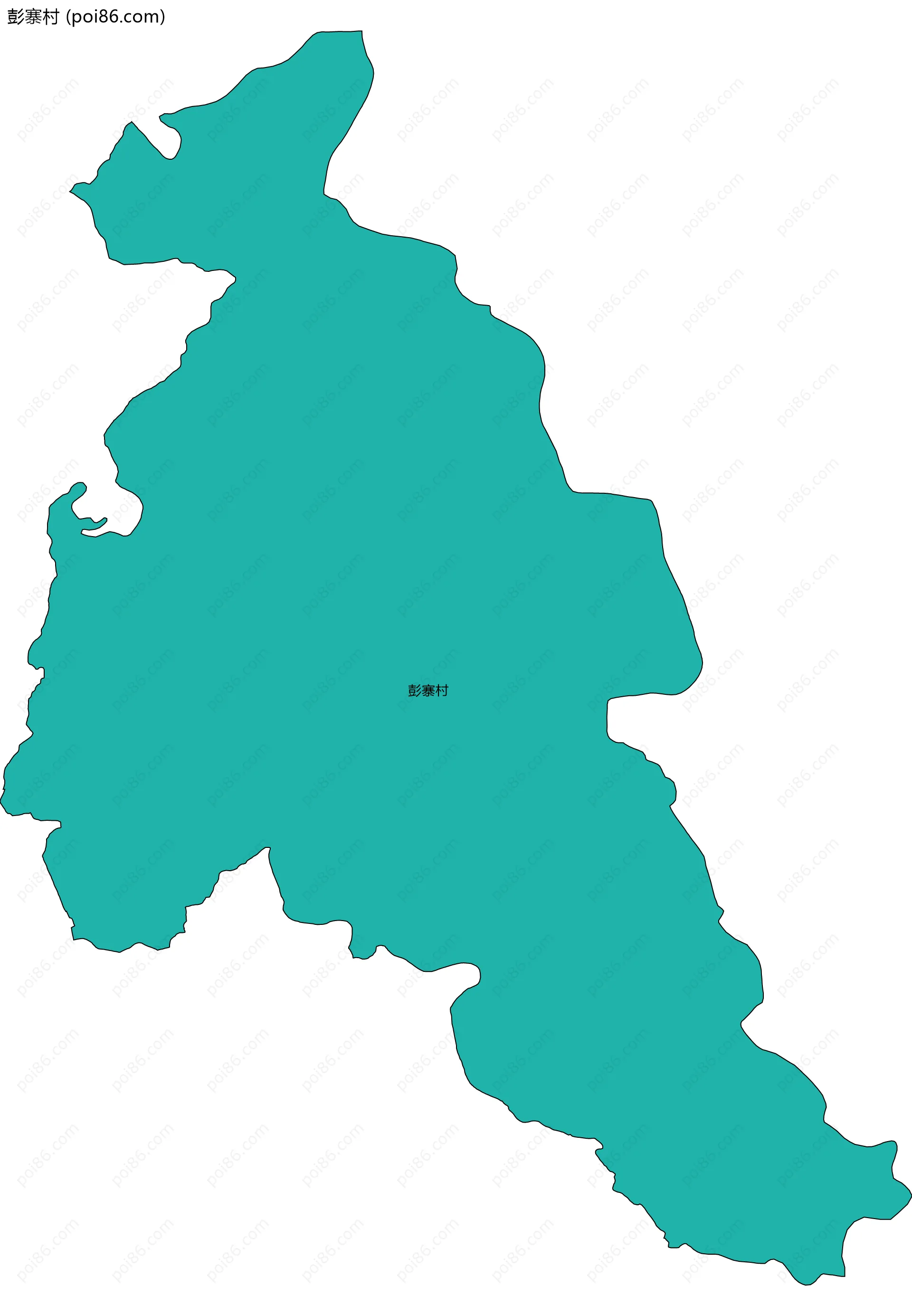 彭寨村边界地图