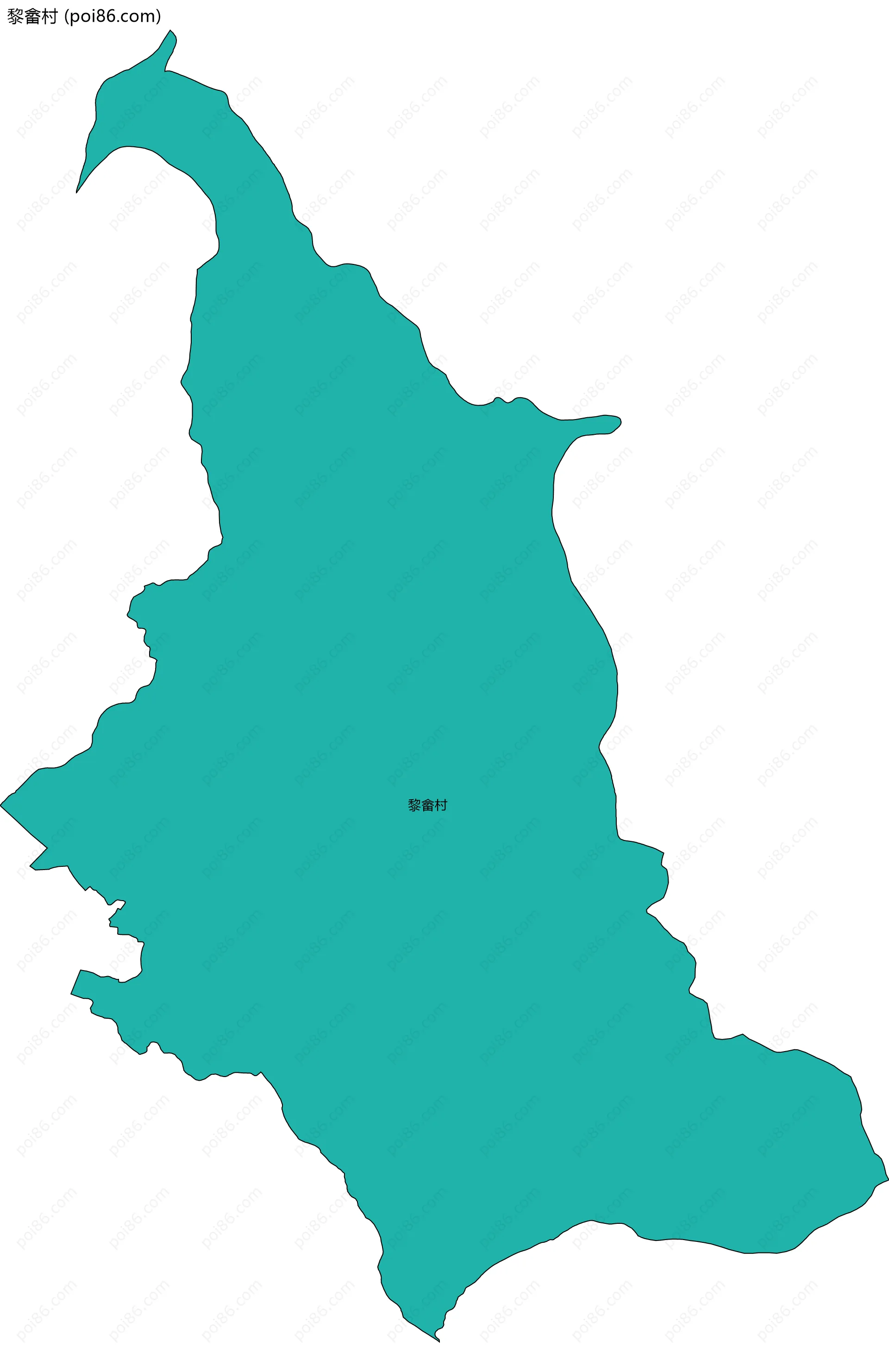 黎畲村边界地图