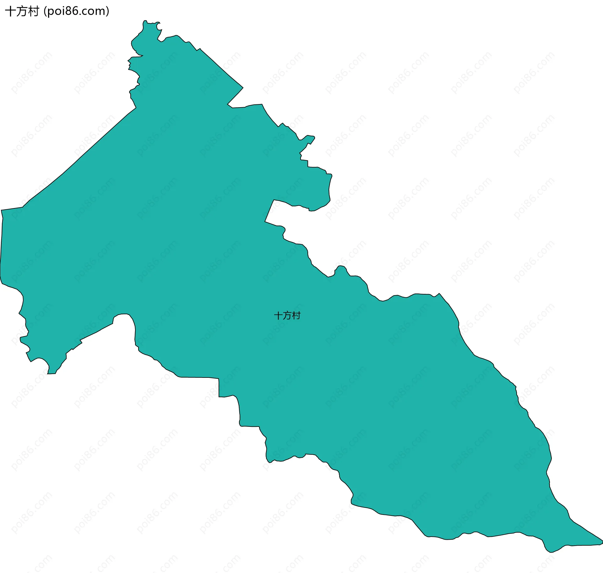 十方村边界地图