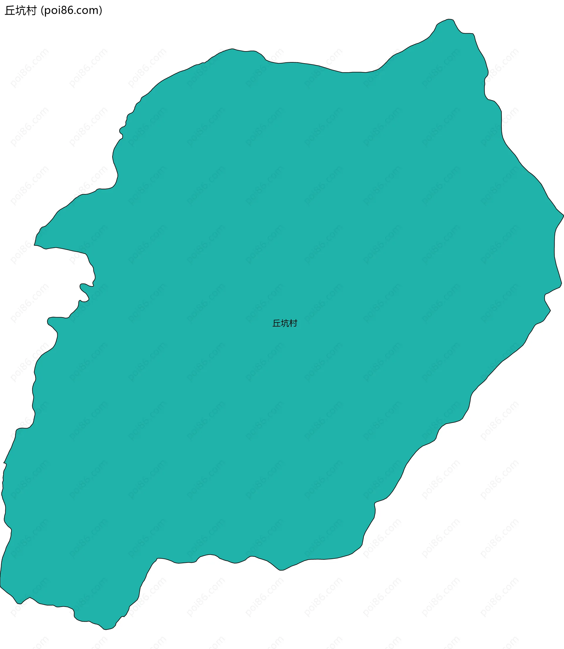 丘坑村边界地图