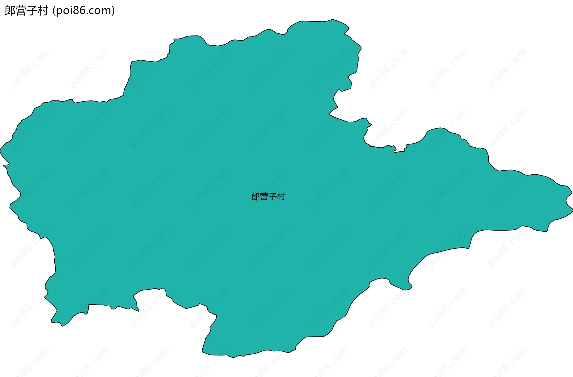 郎营子村边界地图