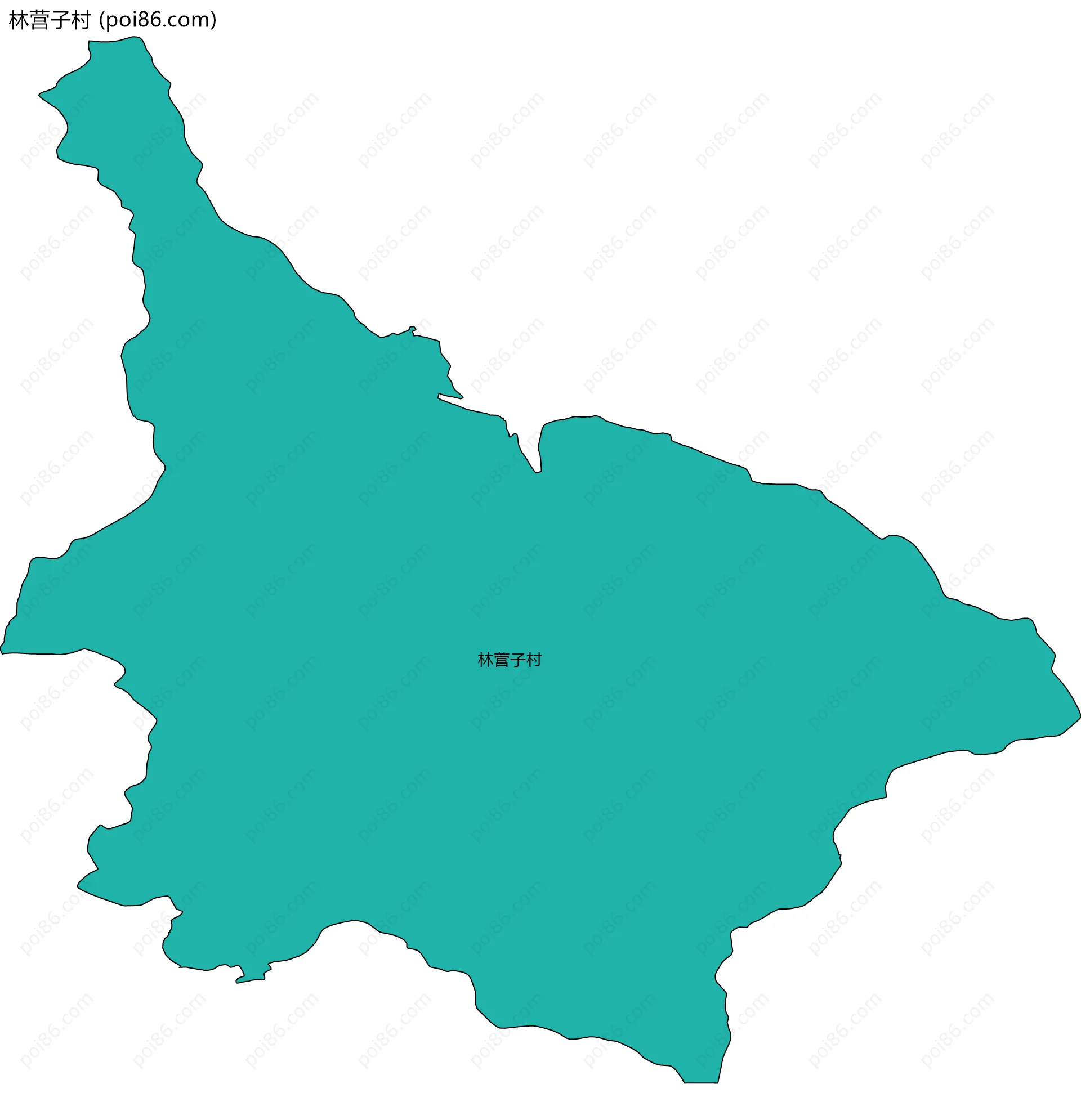 林营子村边界地图