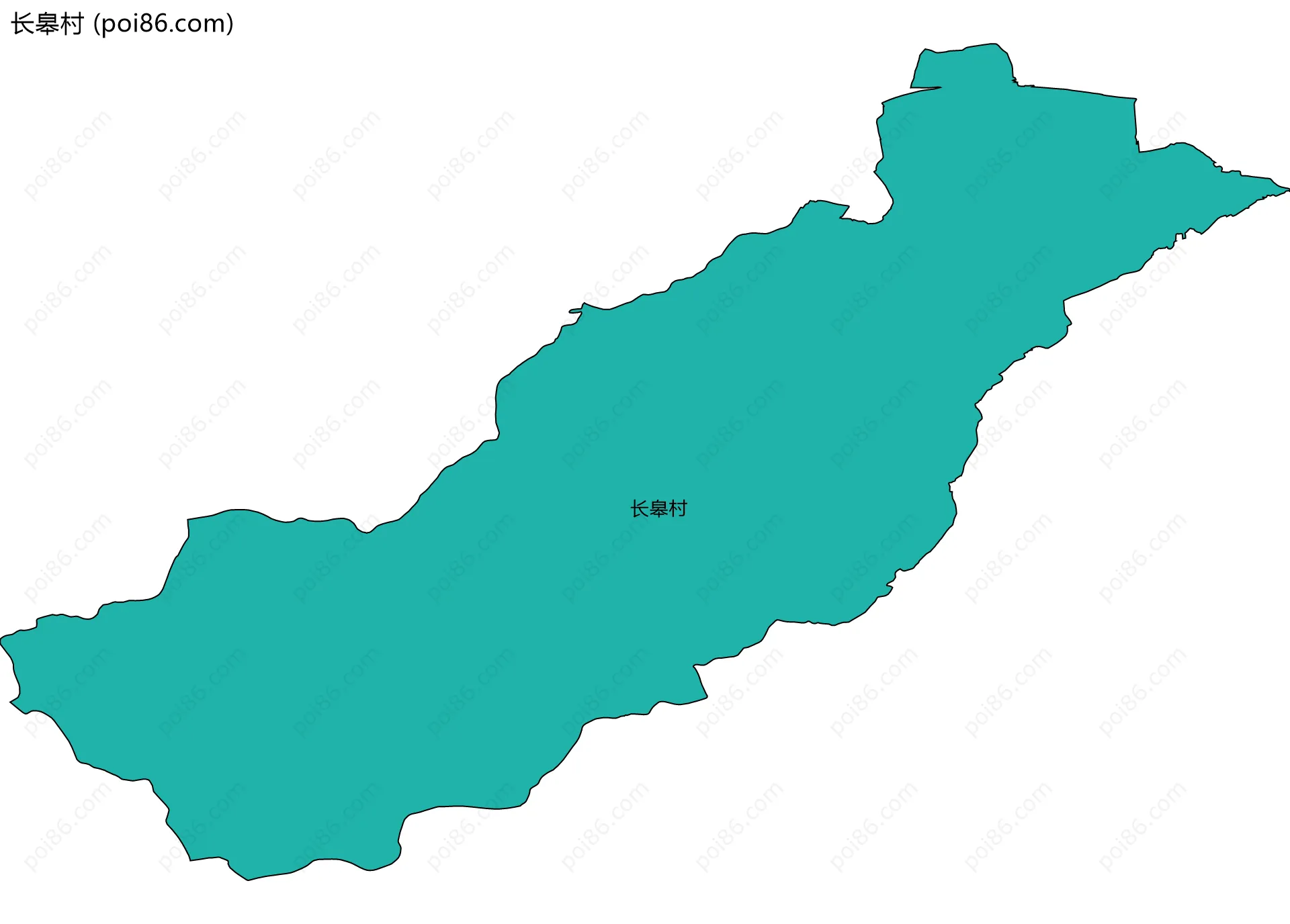 长皋村边界地图