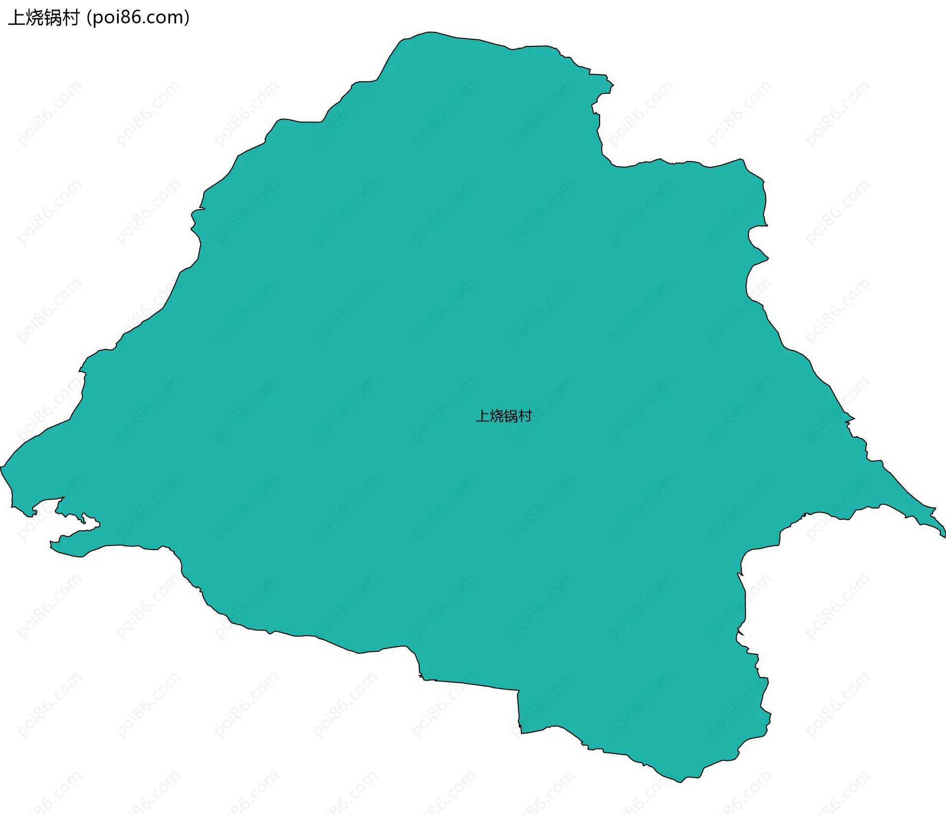 上烧锅村边界地图