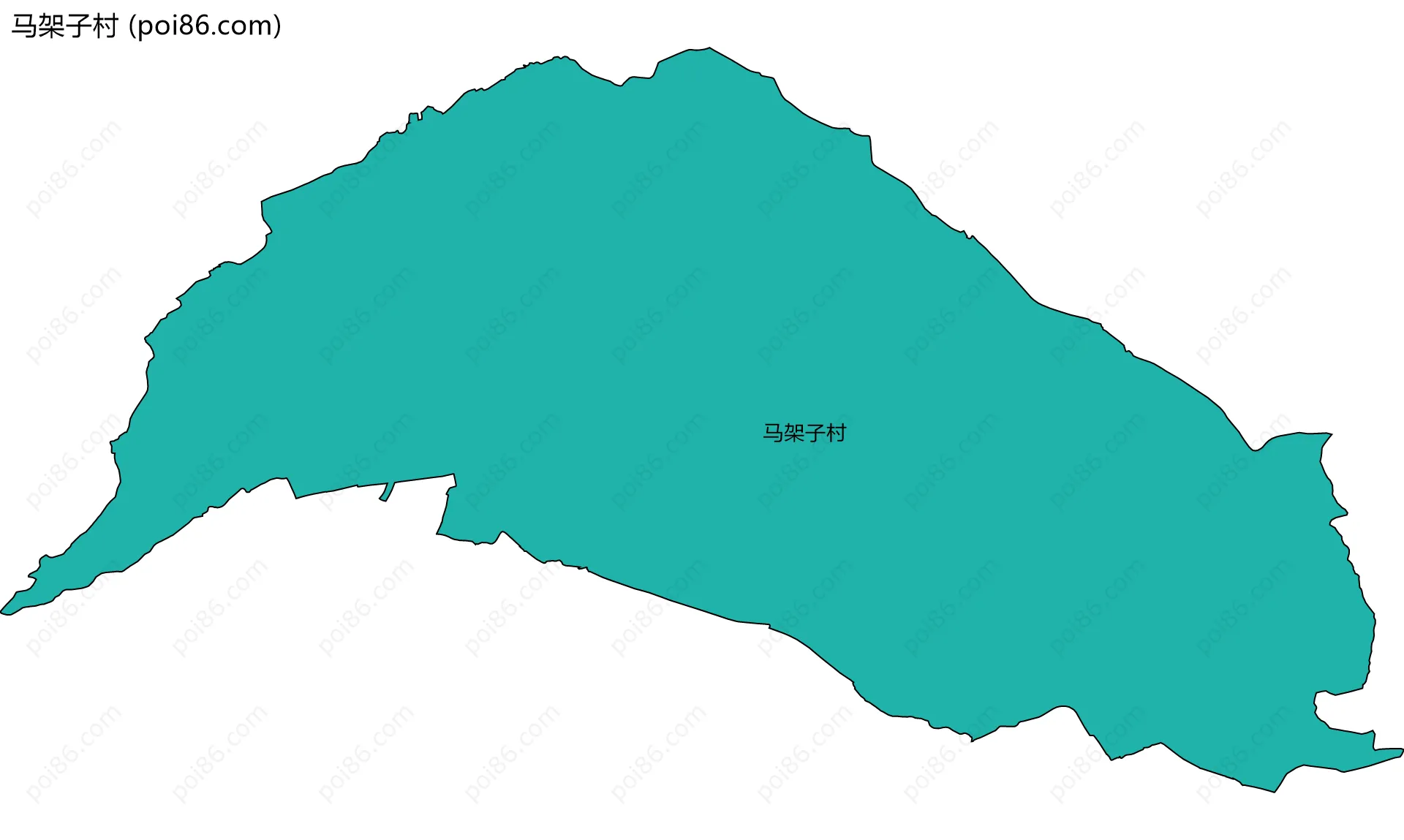 马架子村边界地图