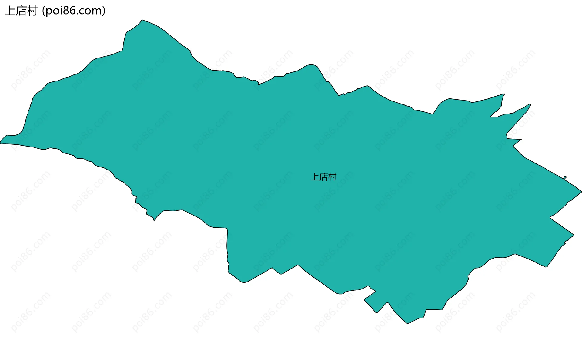 上店村边界地图