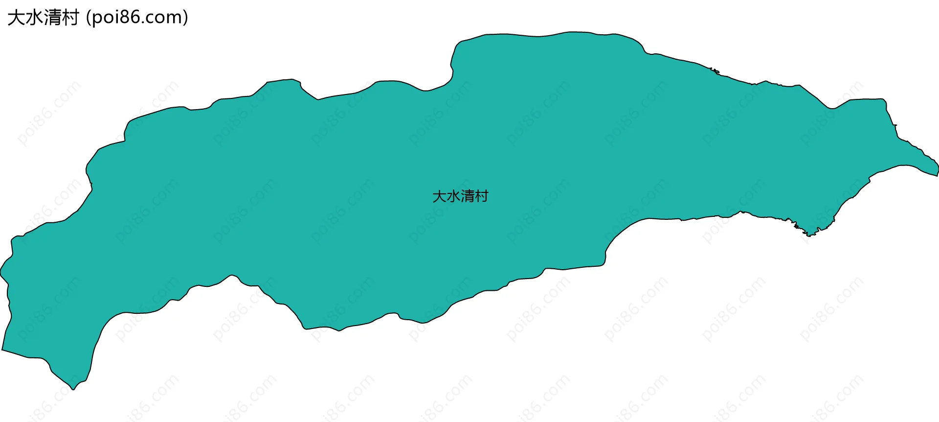 大水清村边界地图