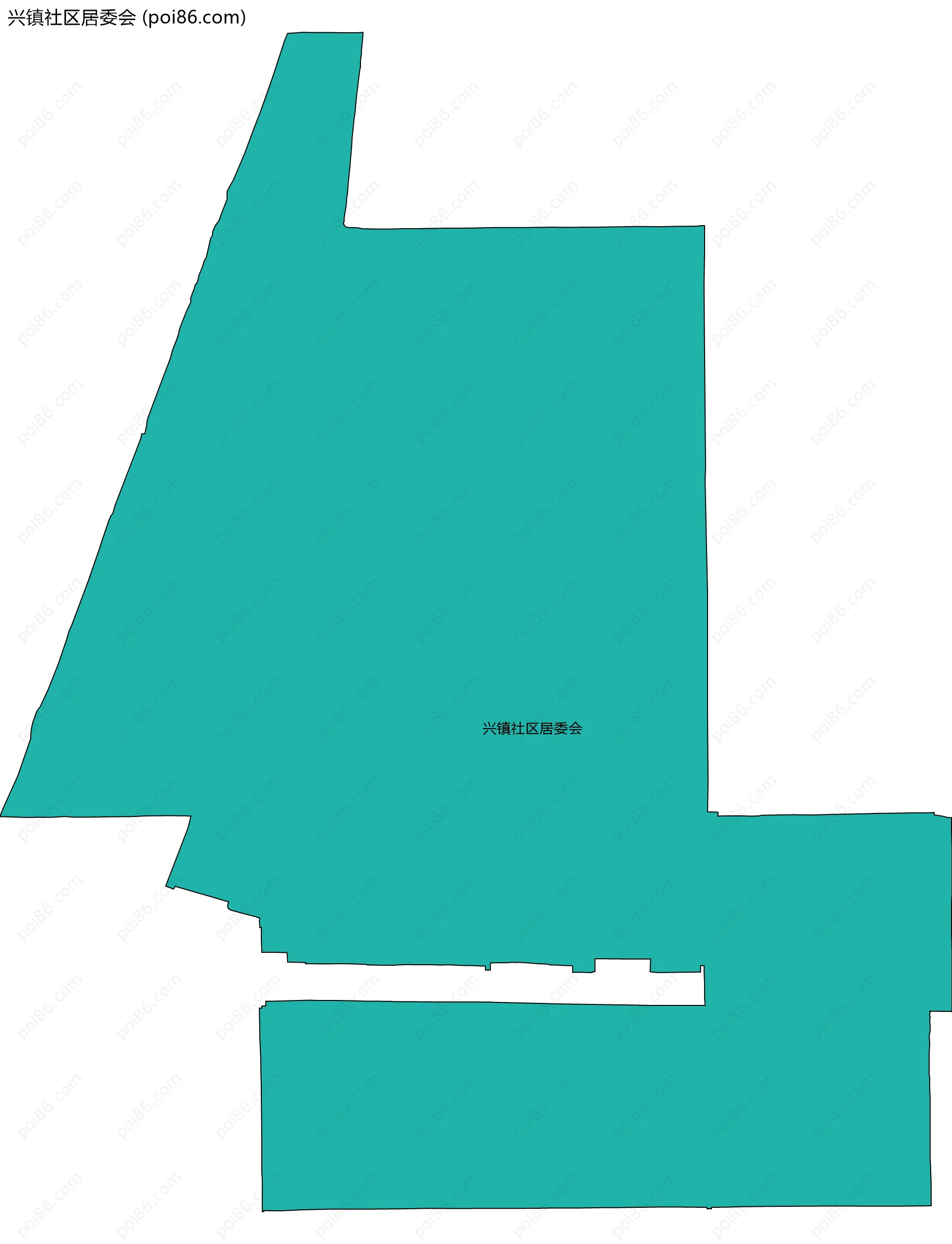 兴镇社区居委会边界地图