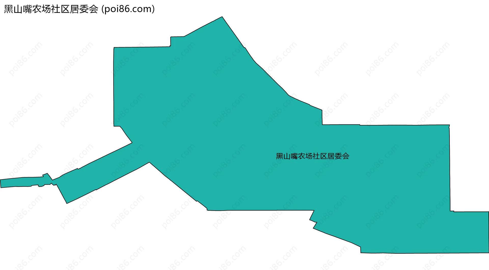 黑山嘴农场社区居委会边界地图