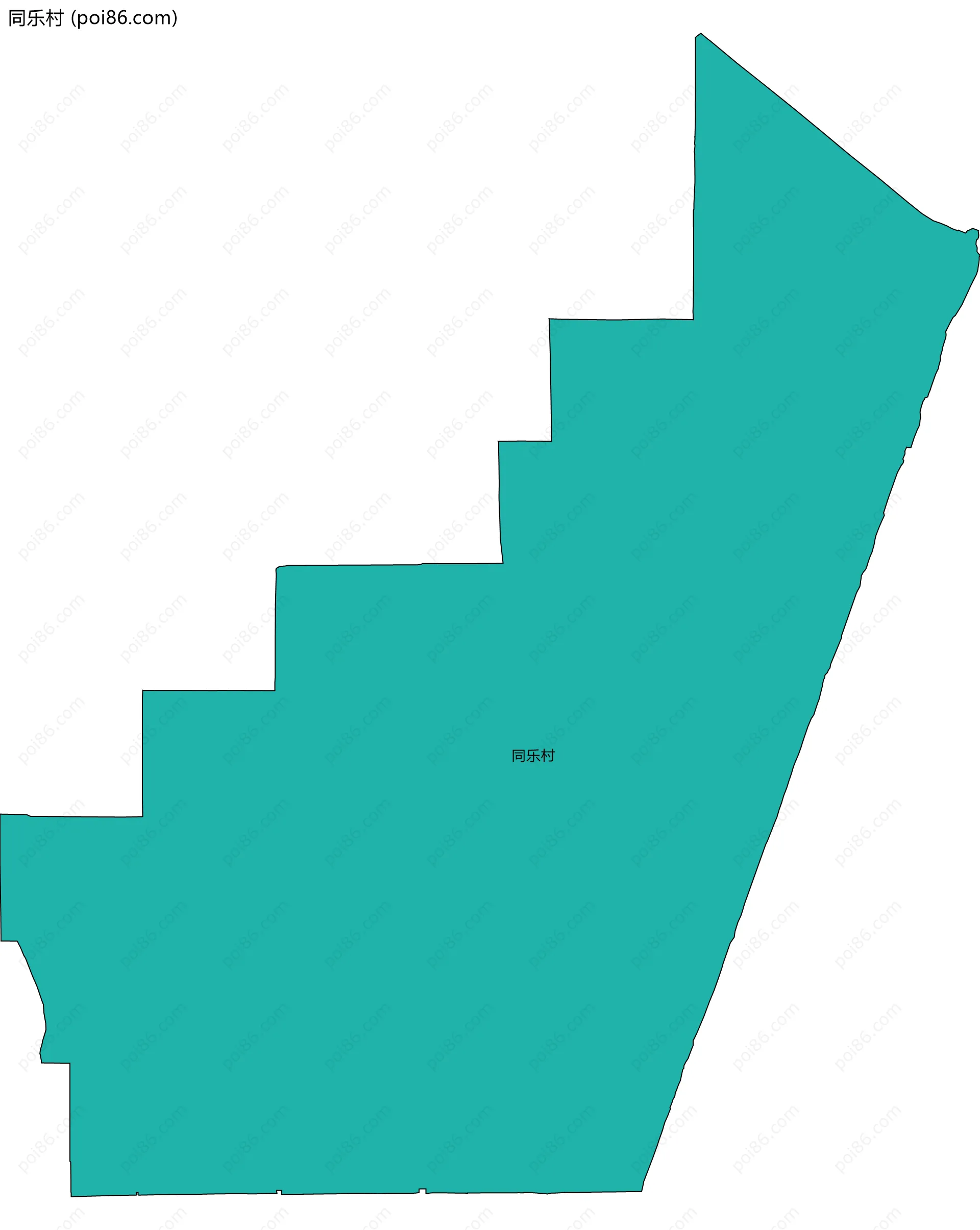 同乐村边界地图