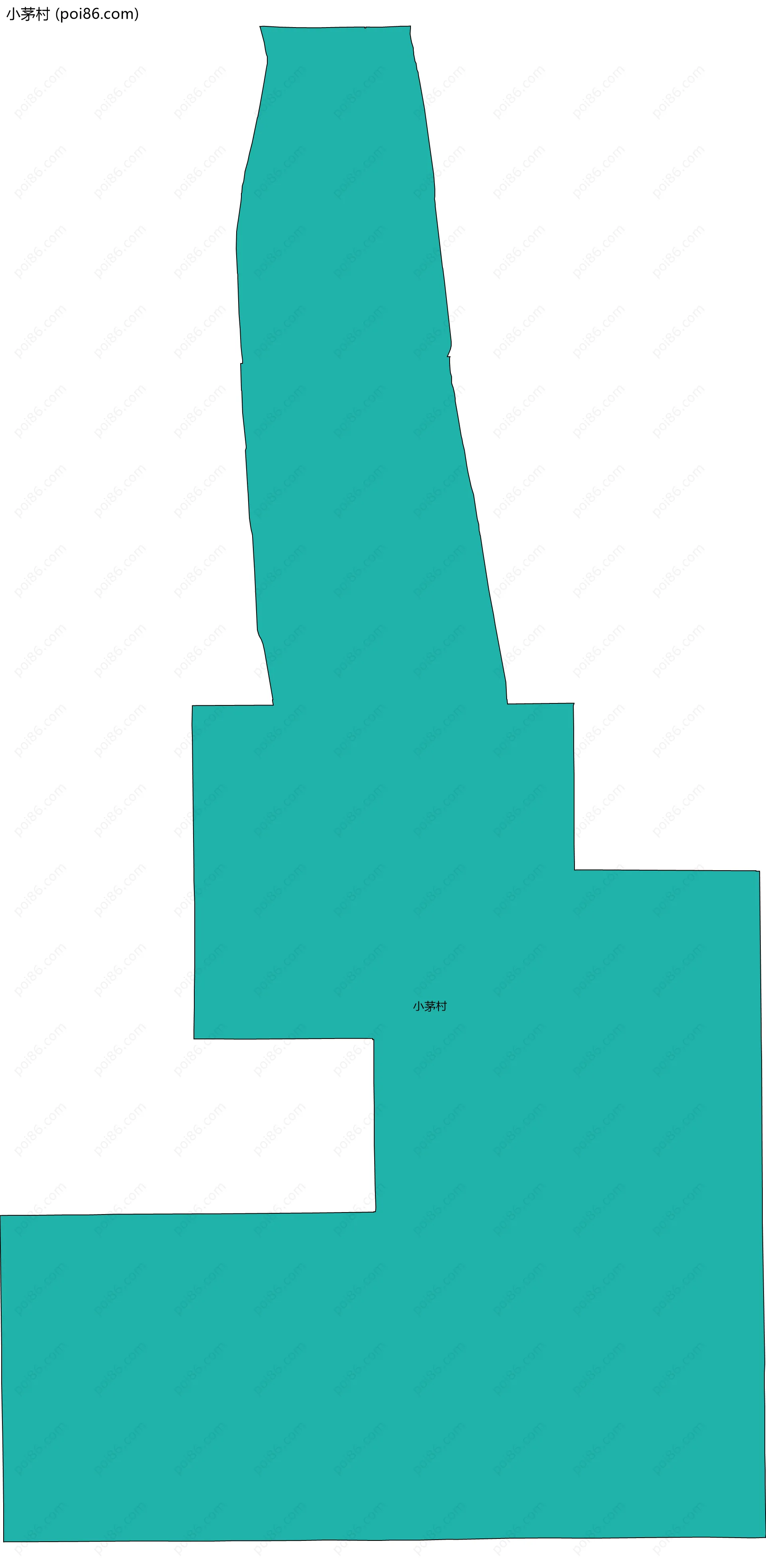 小茅村边界地图