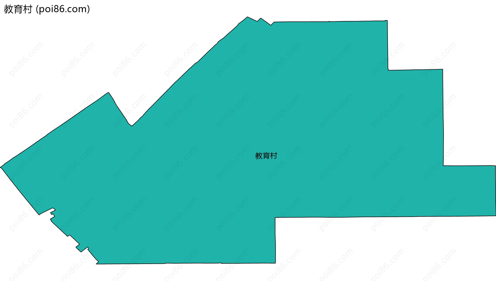 教育村边界地图