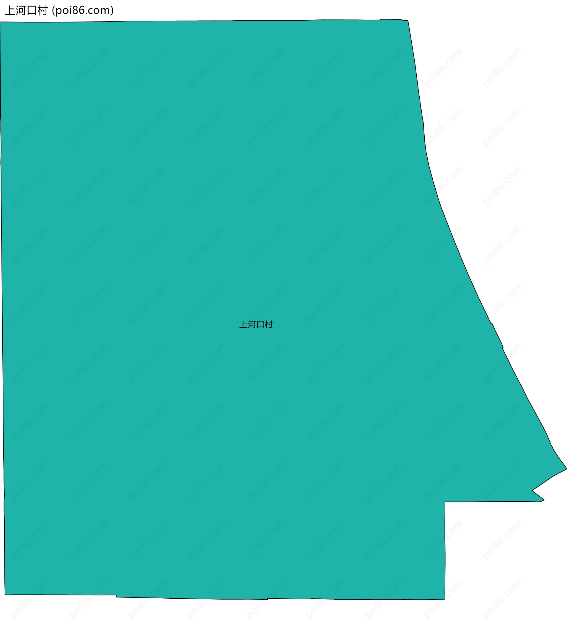 上河口村边界地图
