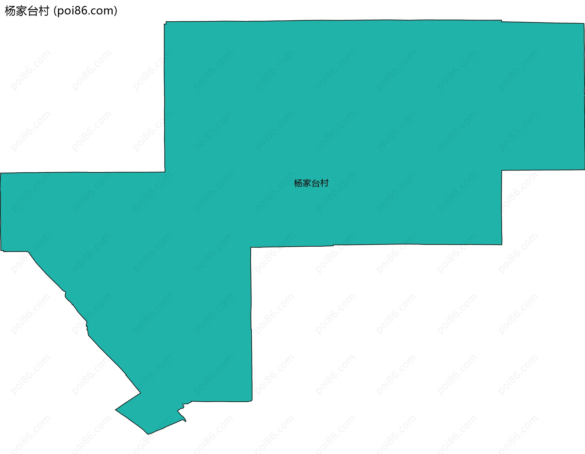 杨家台村边界地图