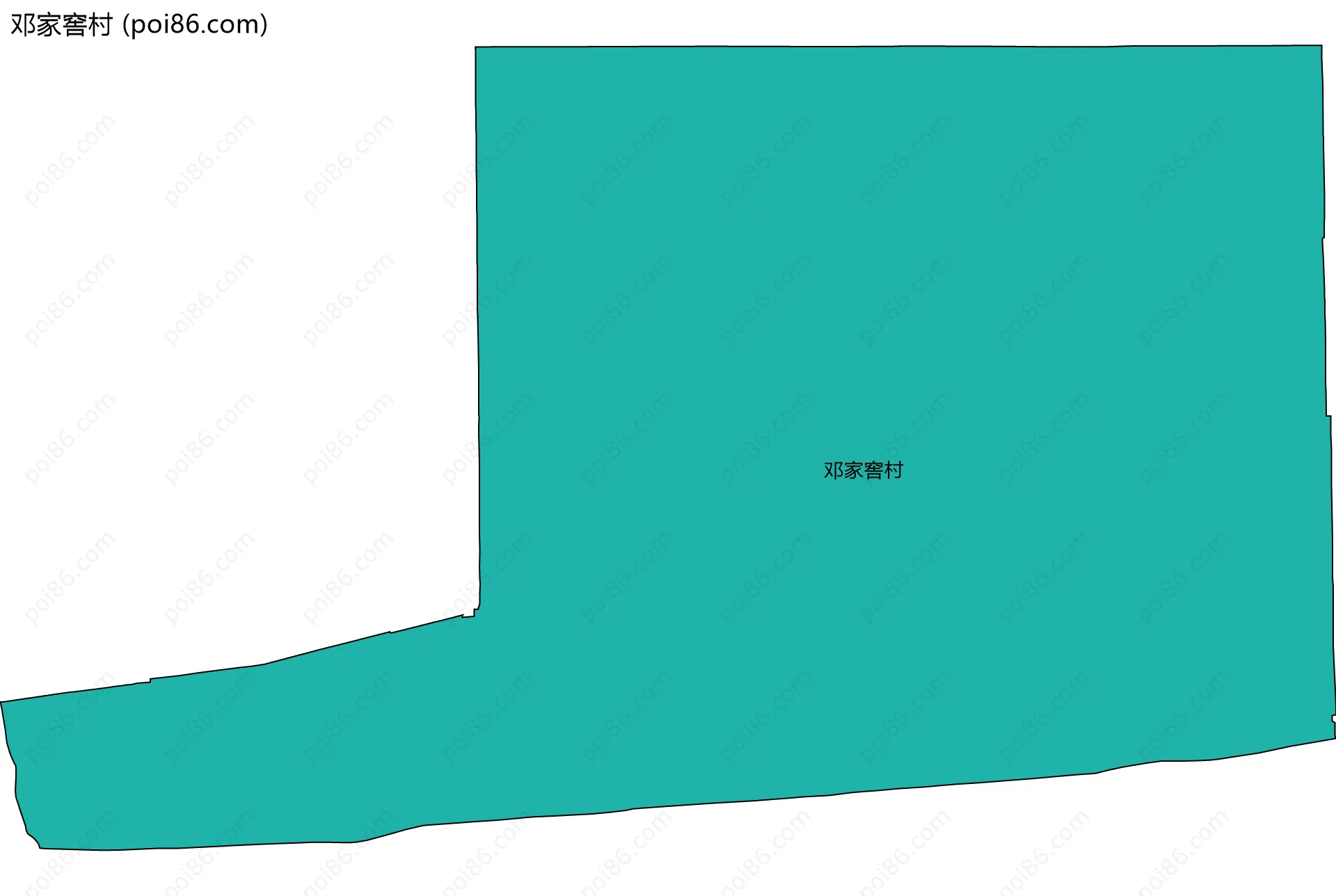 邓家窖村边界地图