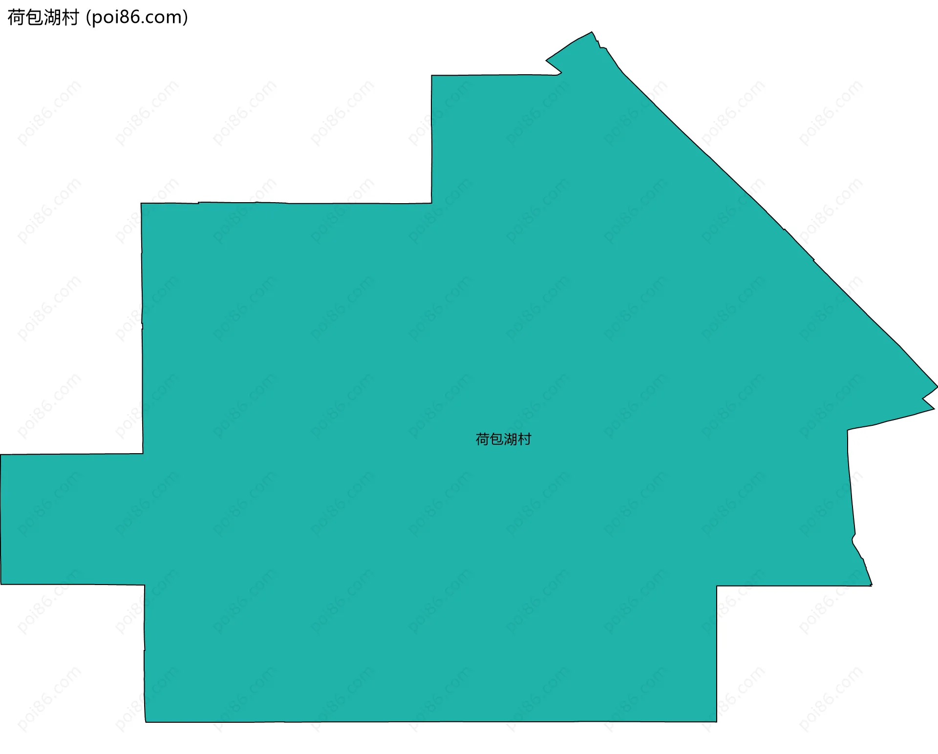 荷包湖村边界地图