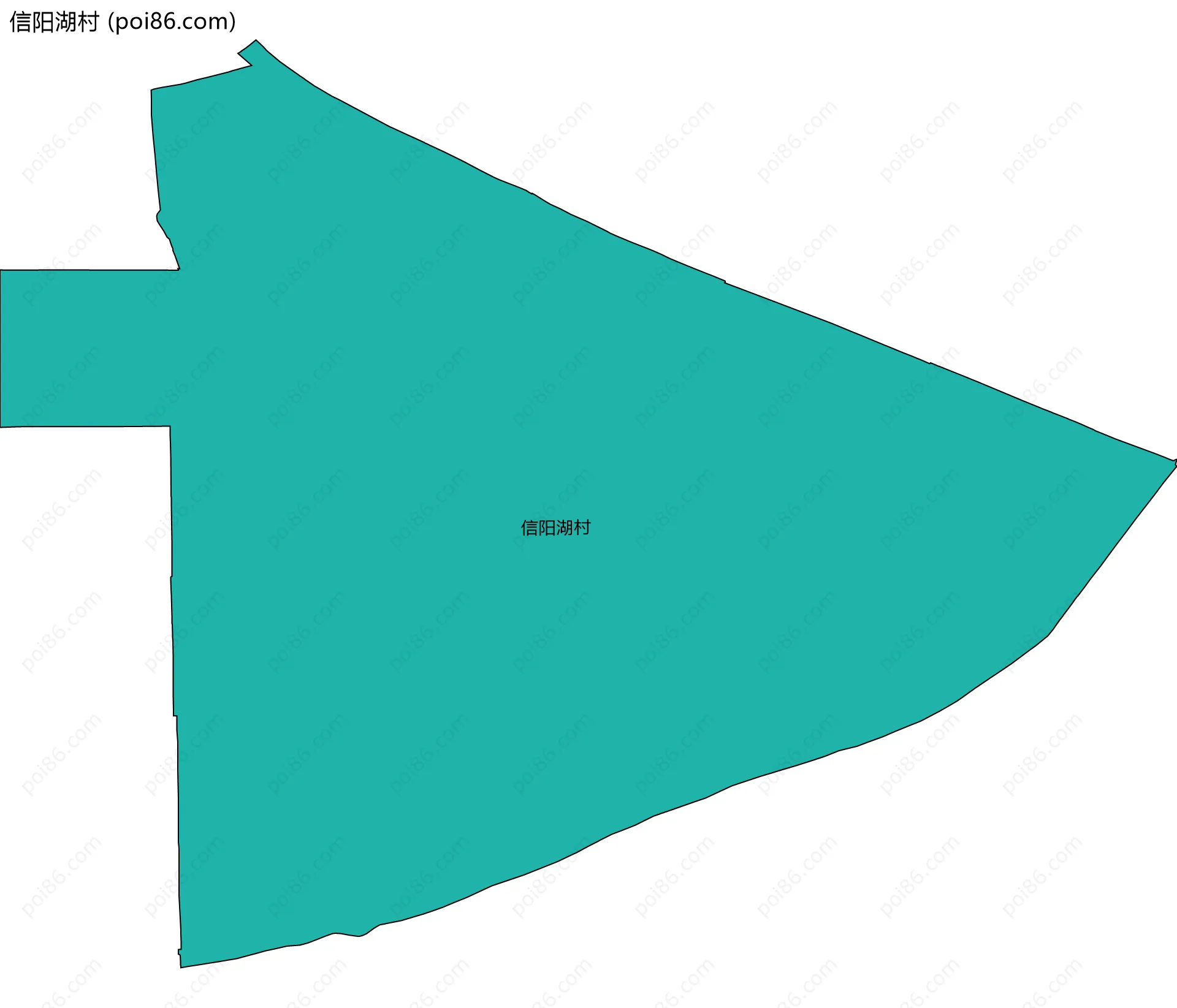 信阳湖村边界地图