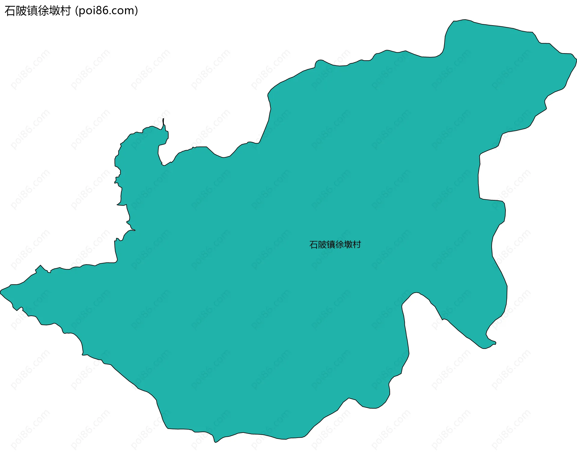 石陂镇徐墩村边界地图