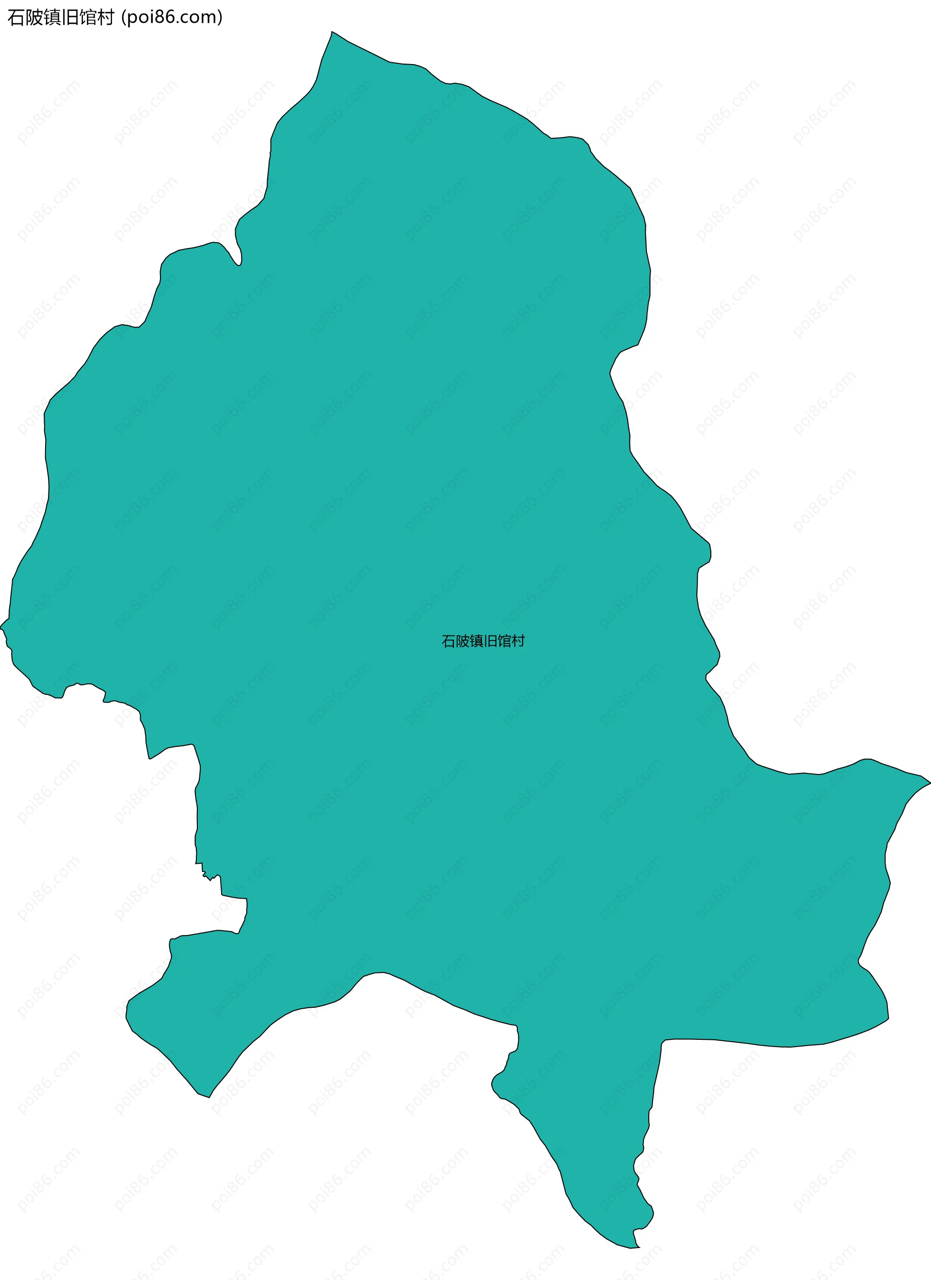 石陂镇旧馆村边界地图