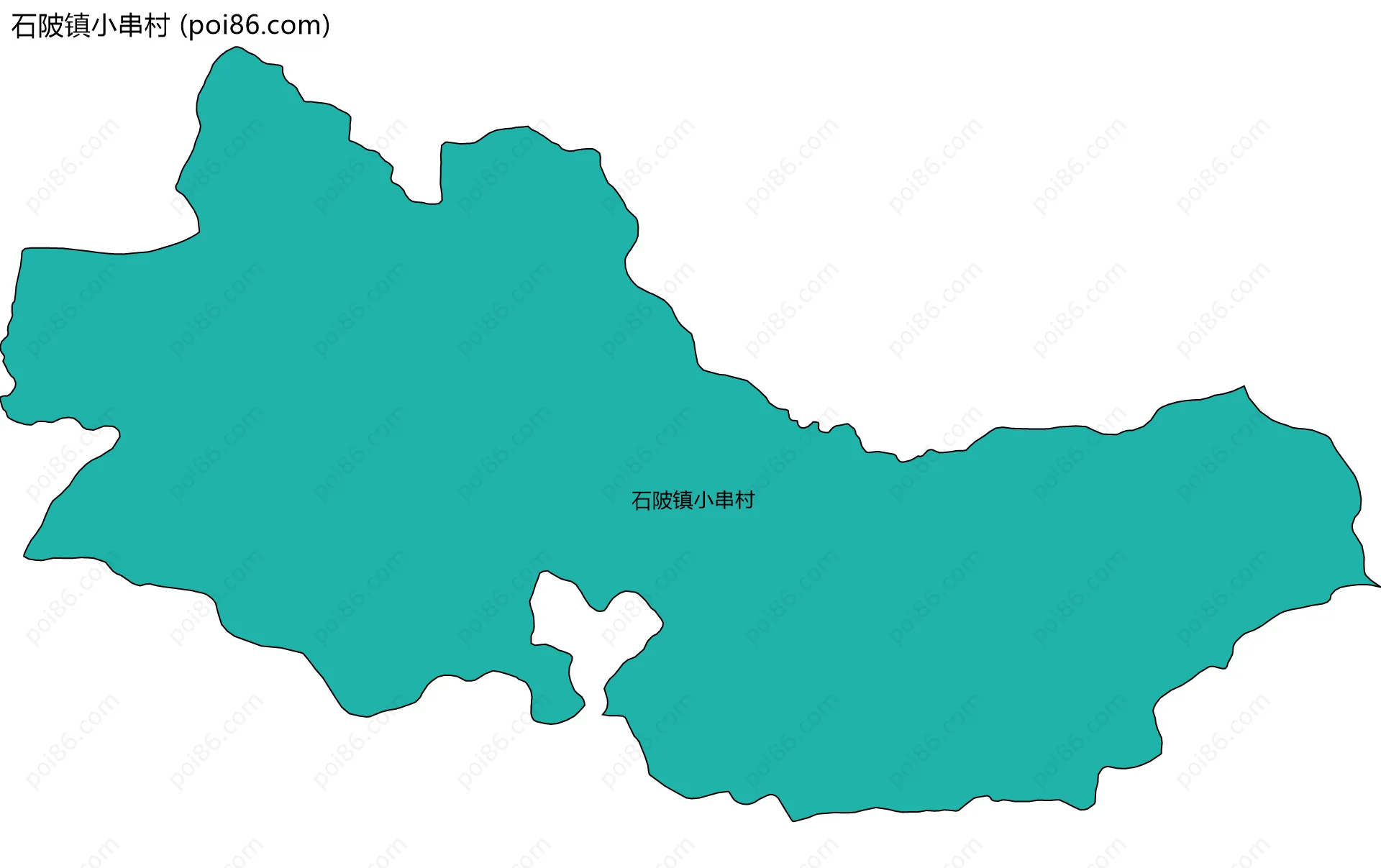 石陂镇小串村边界地图