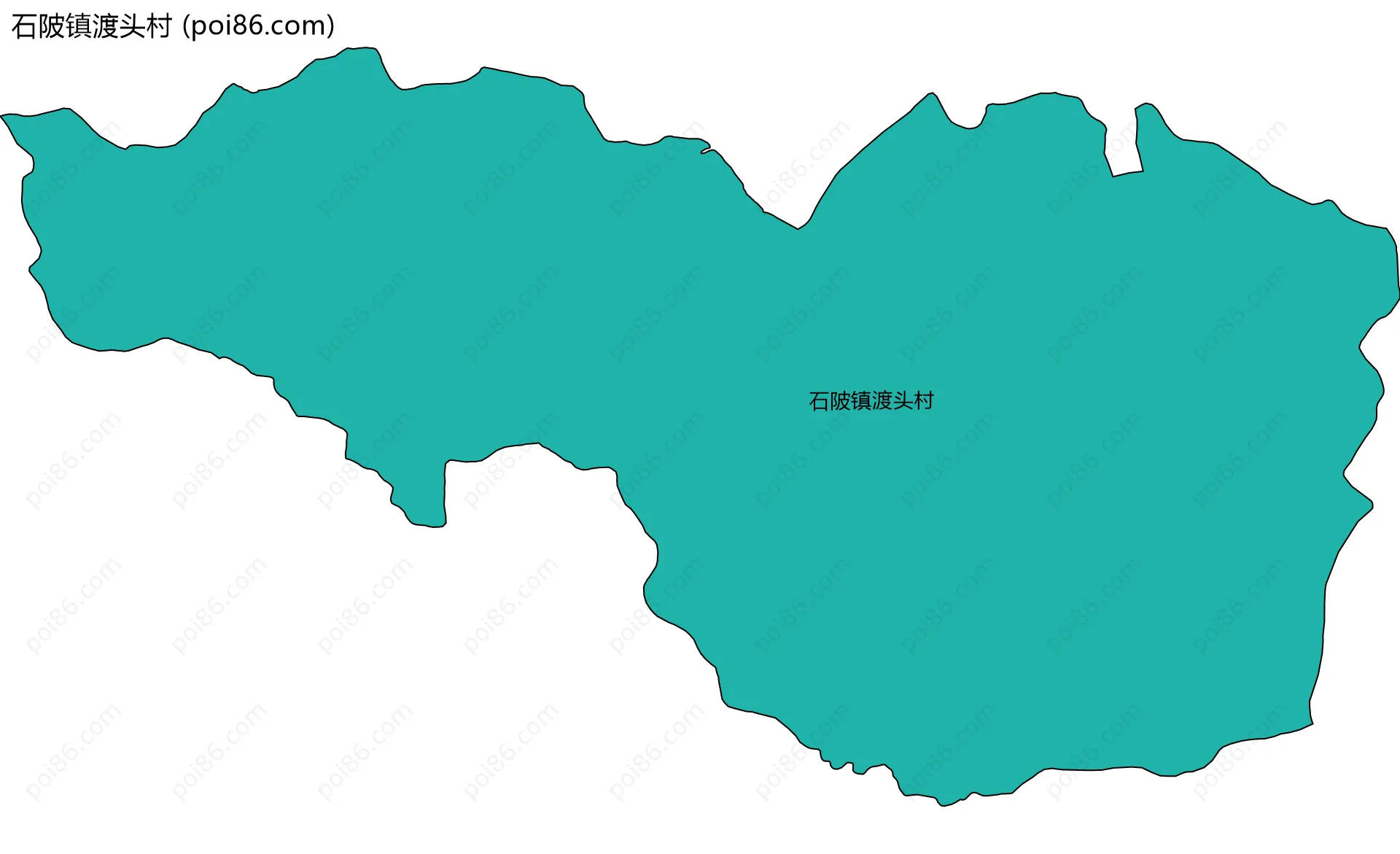石陂镇渡头村边界地图