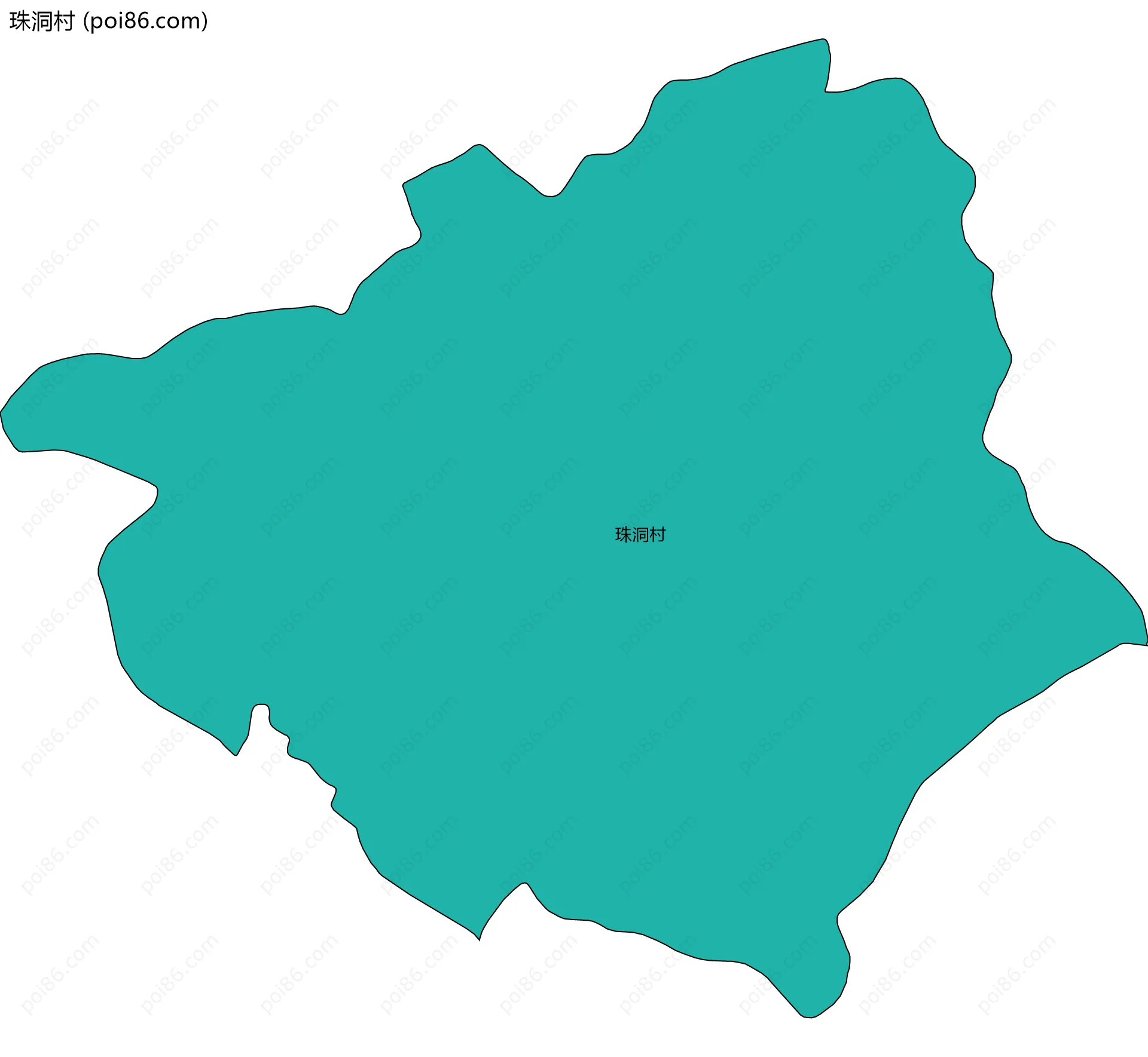 珠洞村边界地图