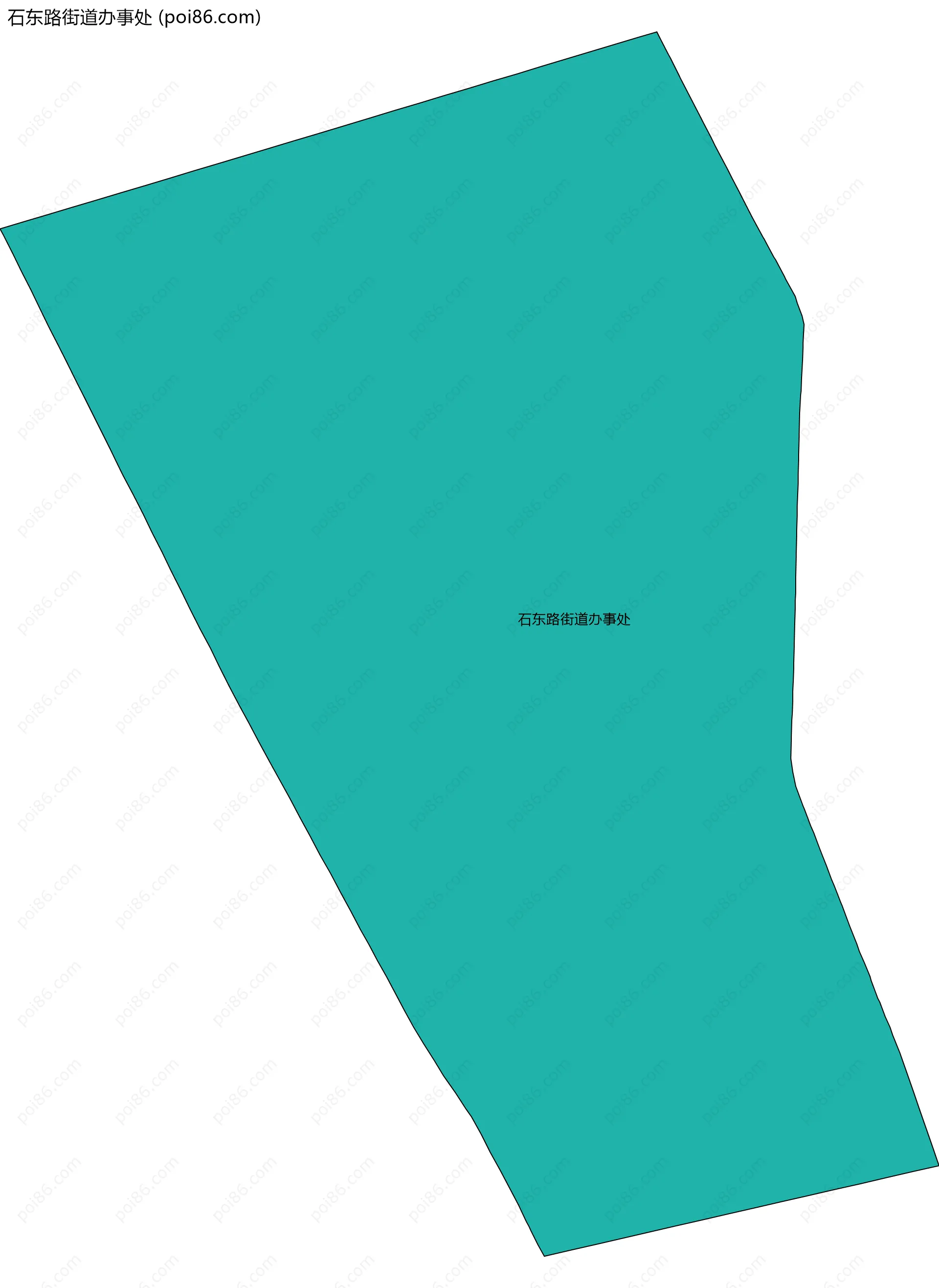 石东路街道办事处边界地图