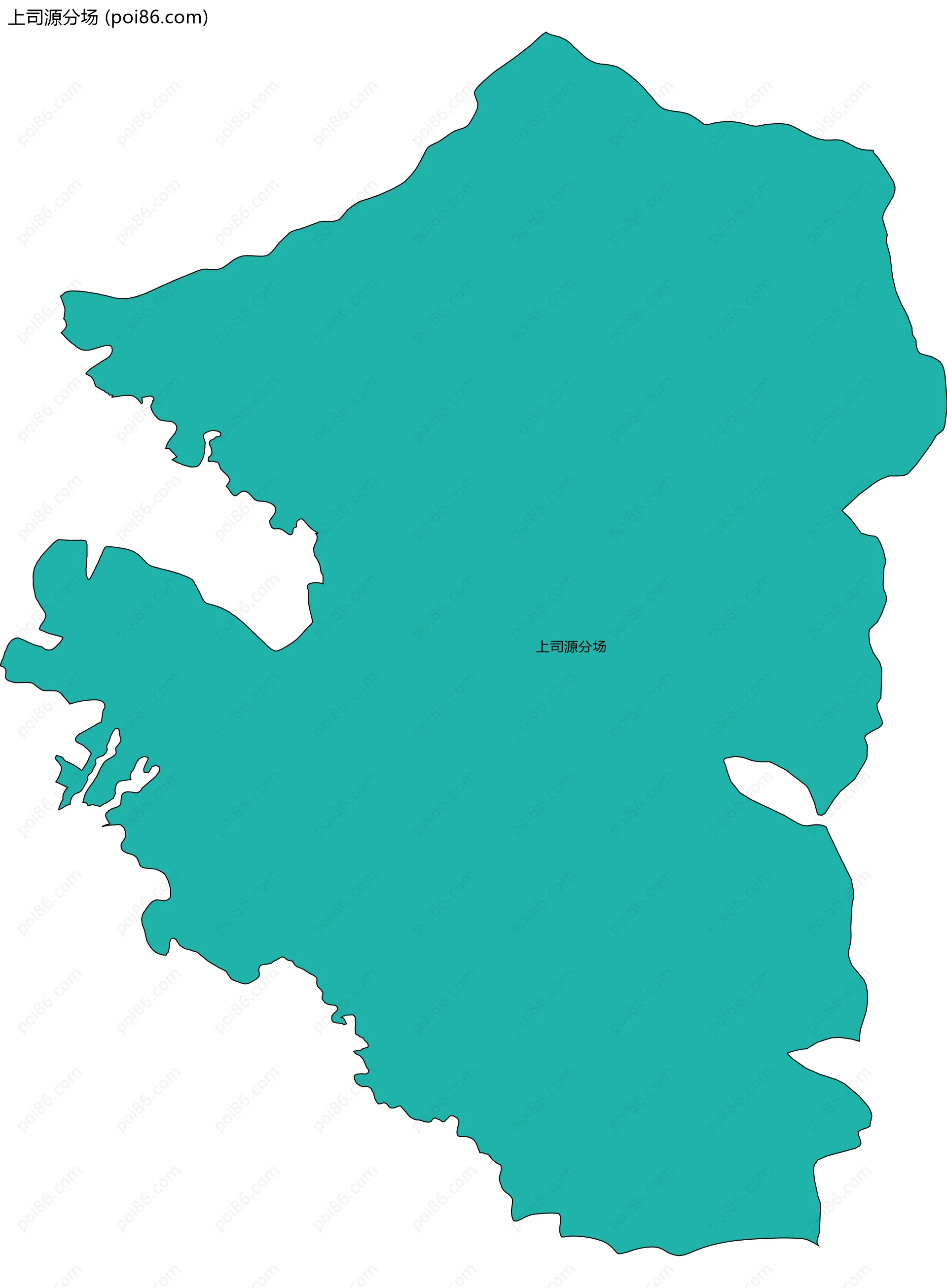 上司源分场边界地图