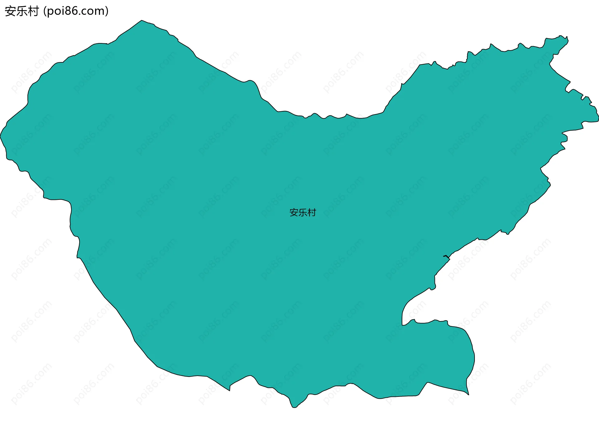 安乐村边界地图