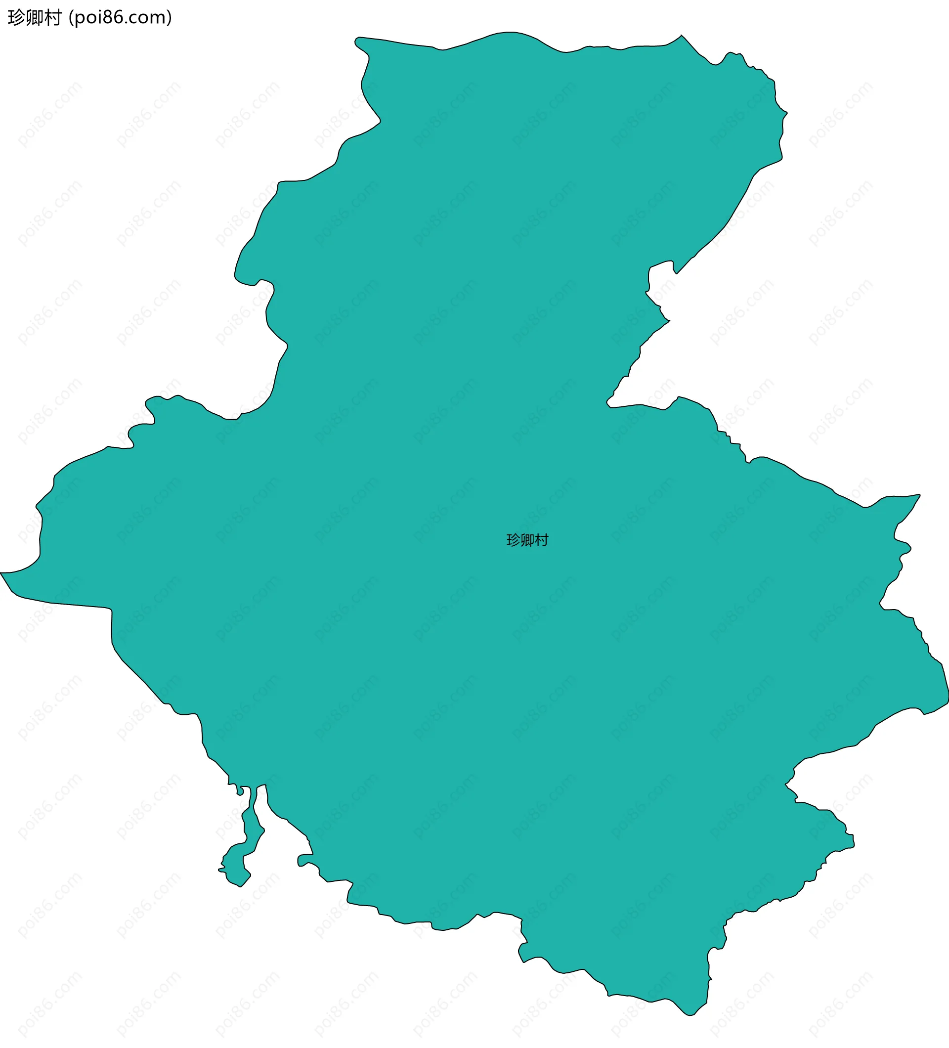 珍卿村边界地图