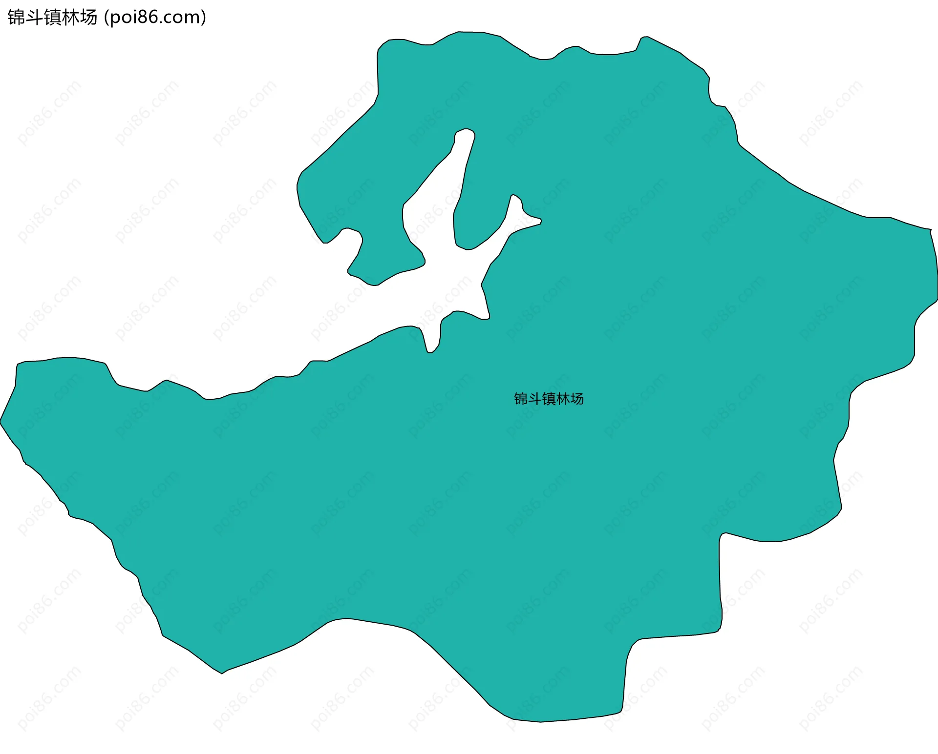 锦斗镇林场边界地图