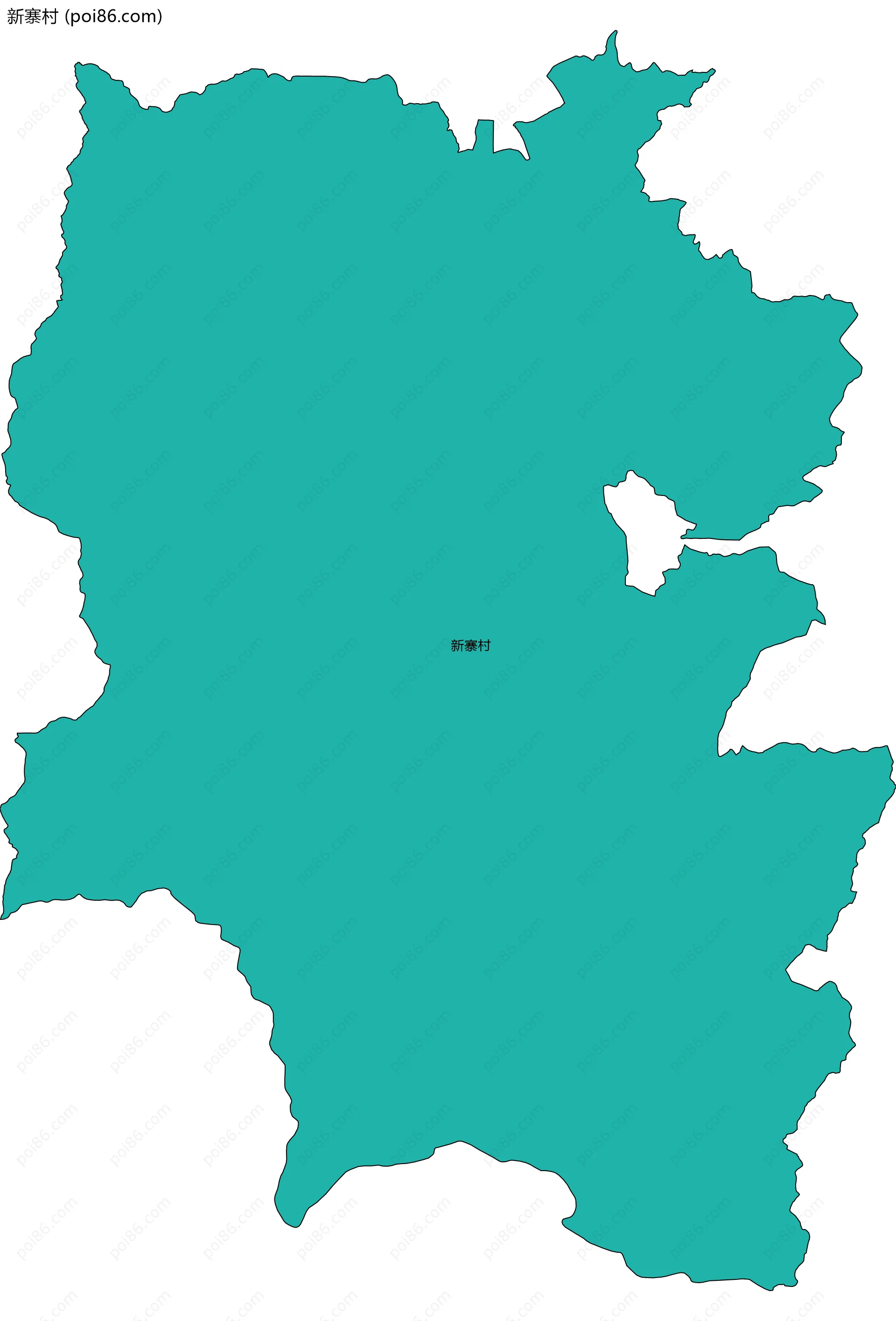 新寨村边界地图