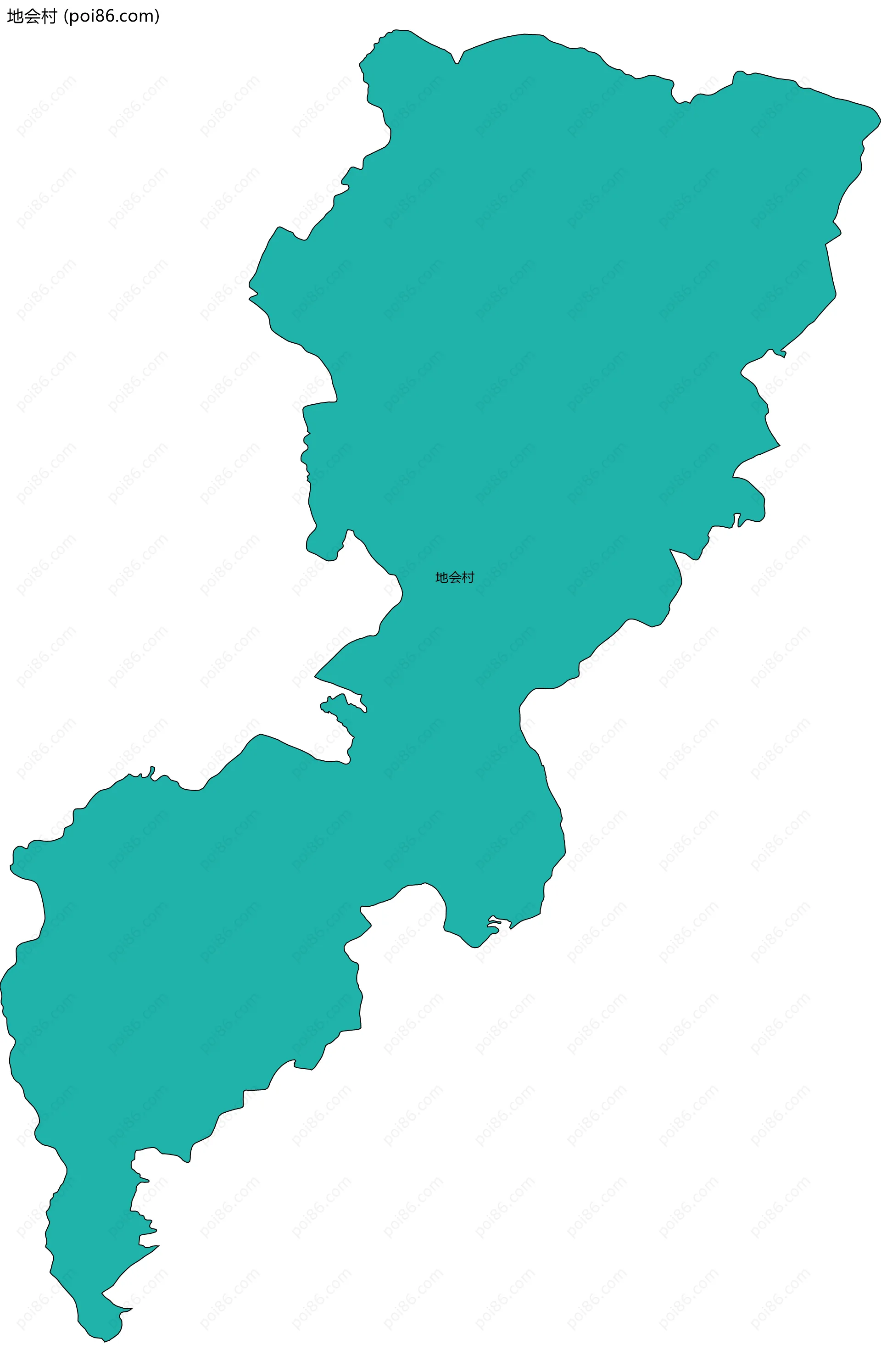 地会村边界地图