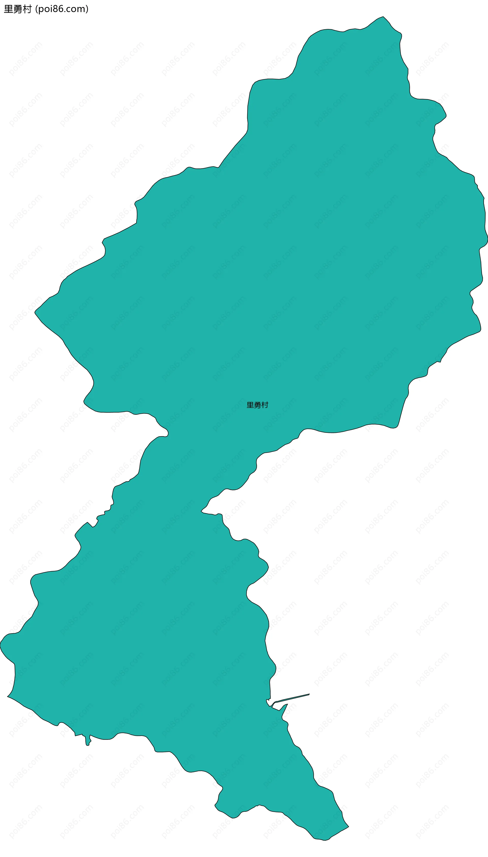 里勇村边界地图