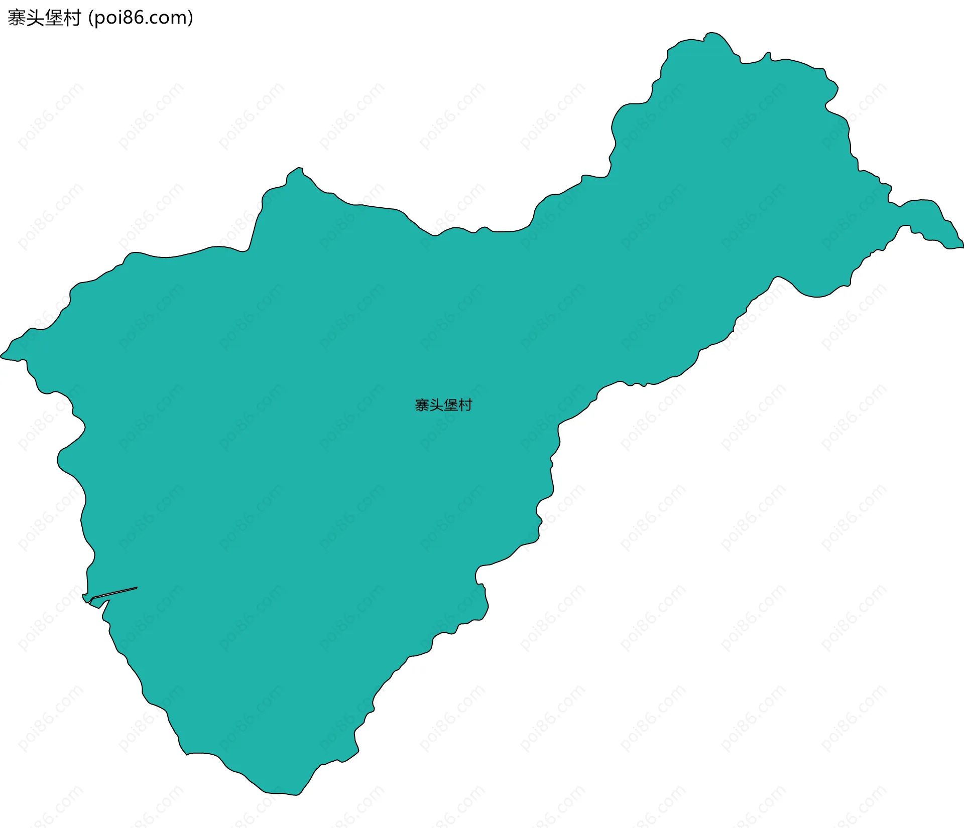 寨头堡村边界地图