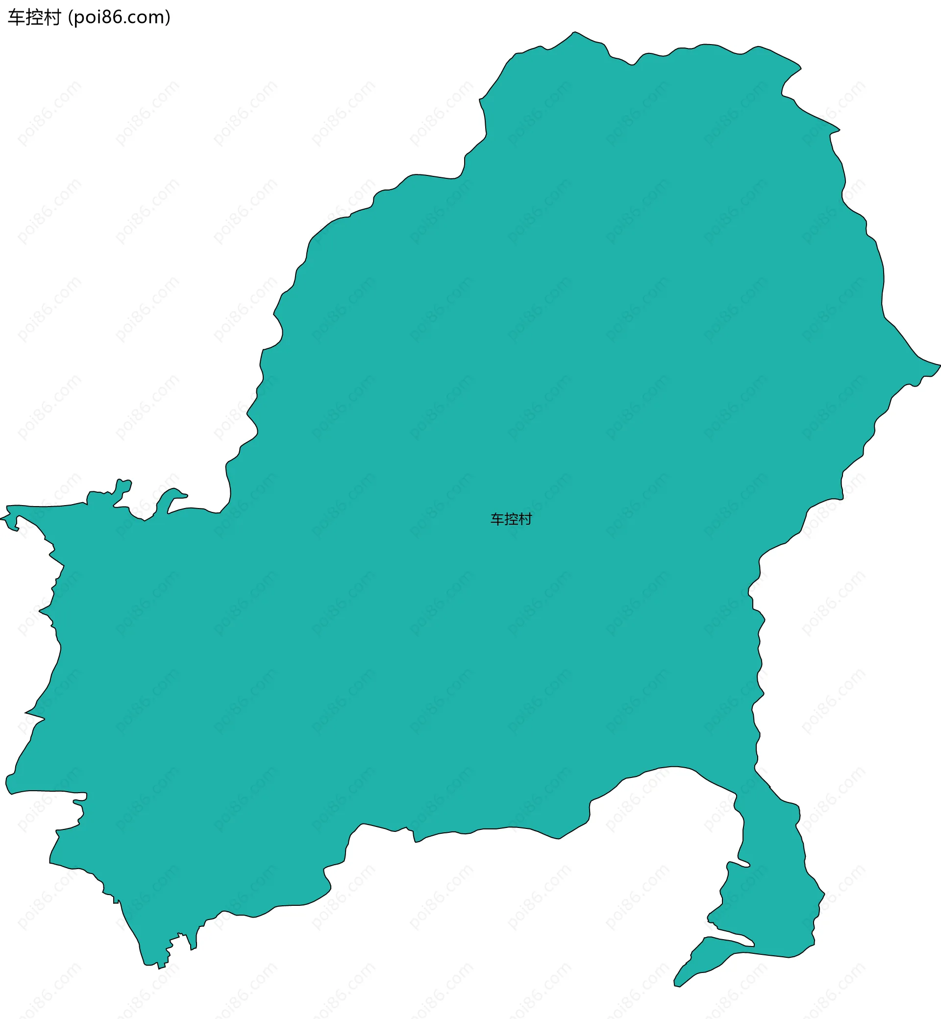 车控村边界地图