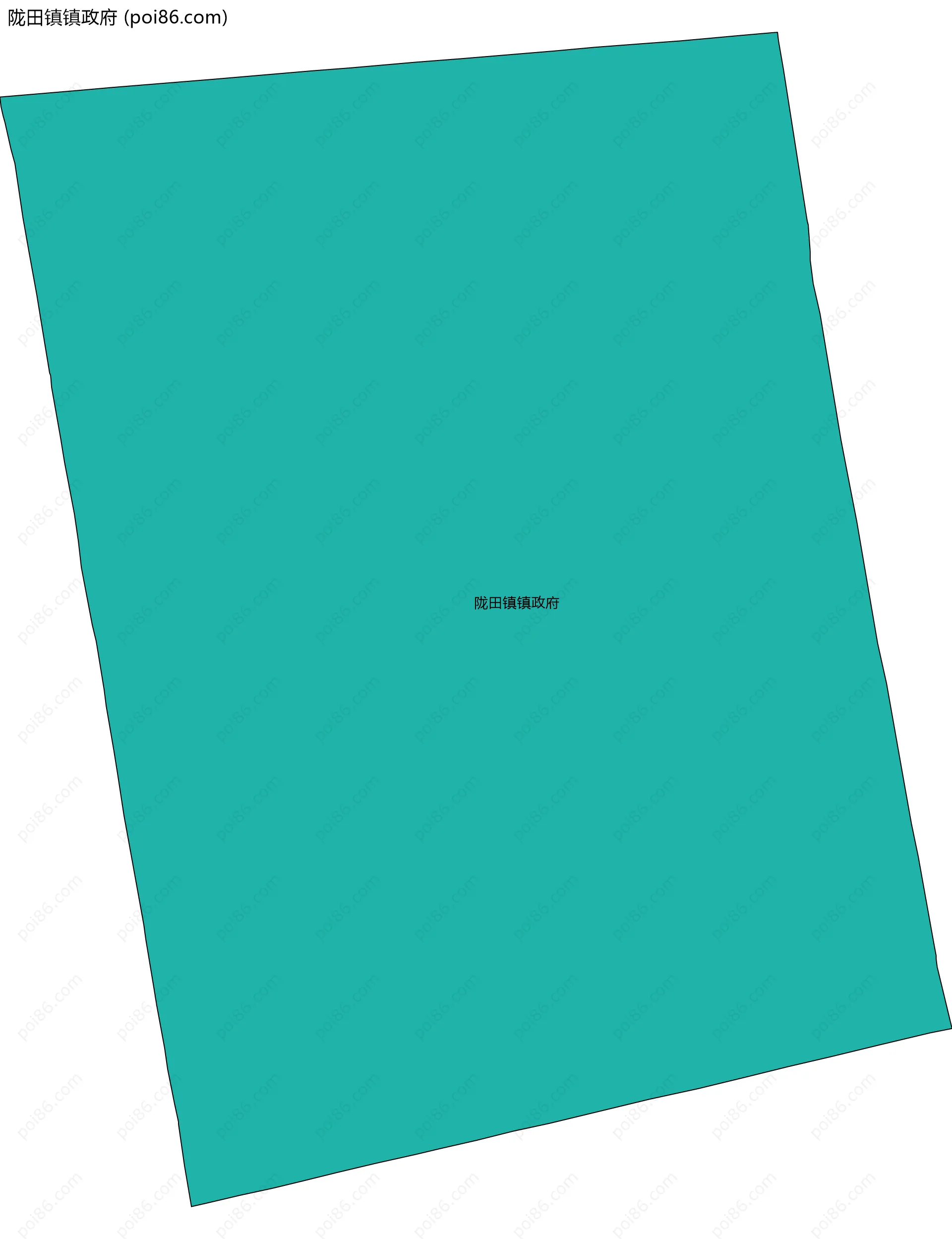 陇田镇镇政府边界地图