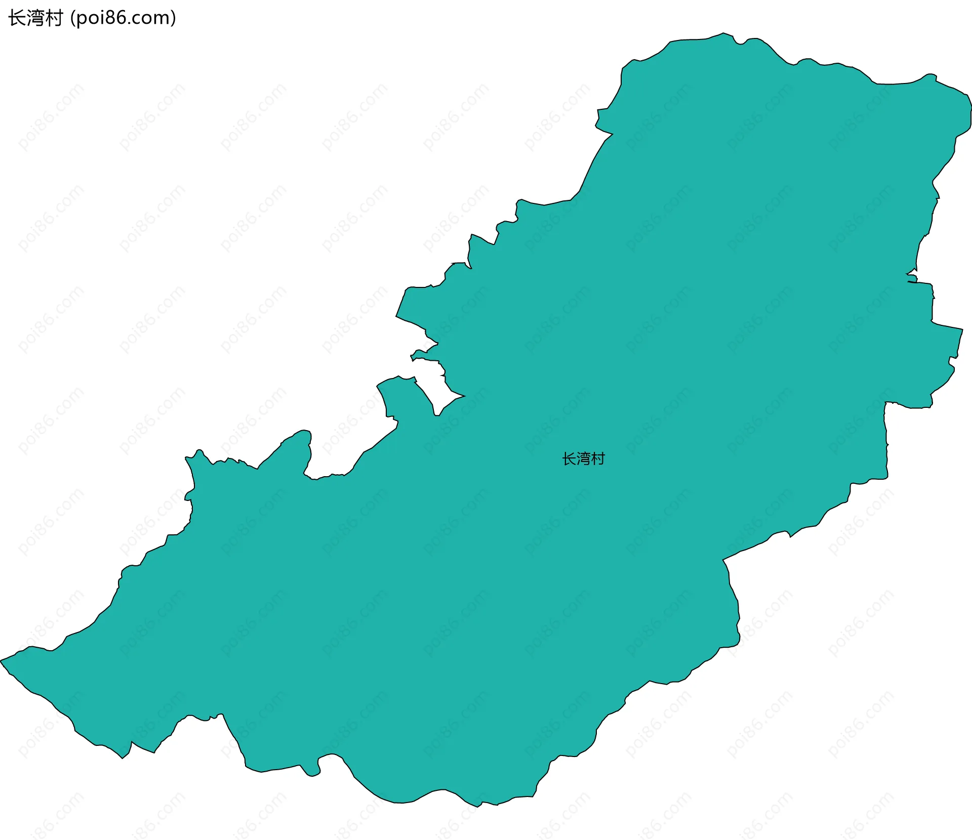 长湾村边界地图