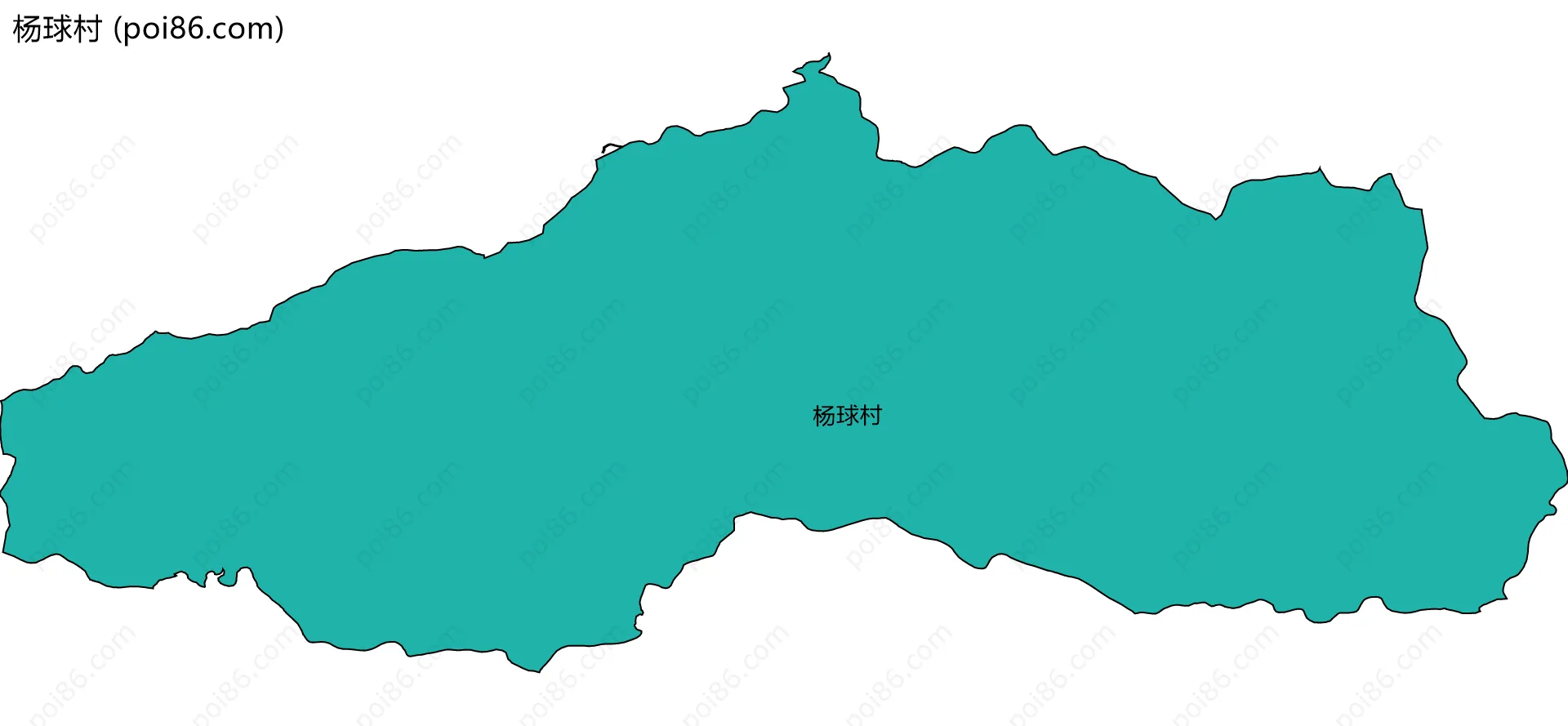 杨球村边界地图