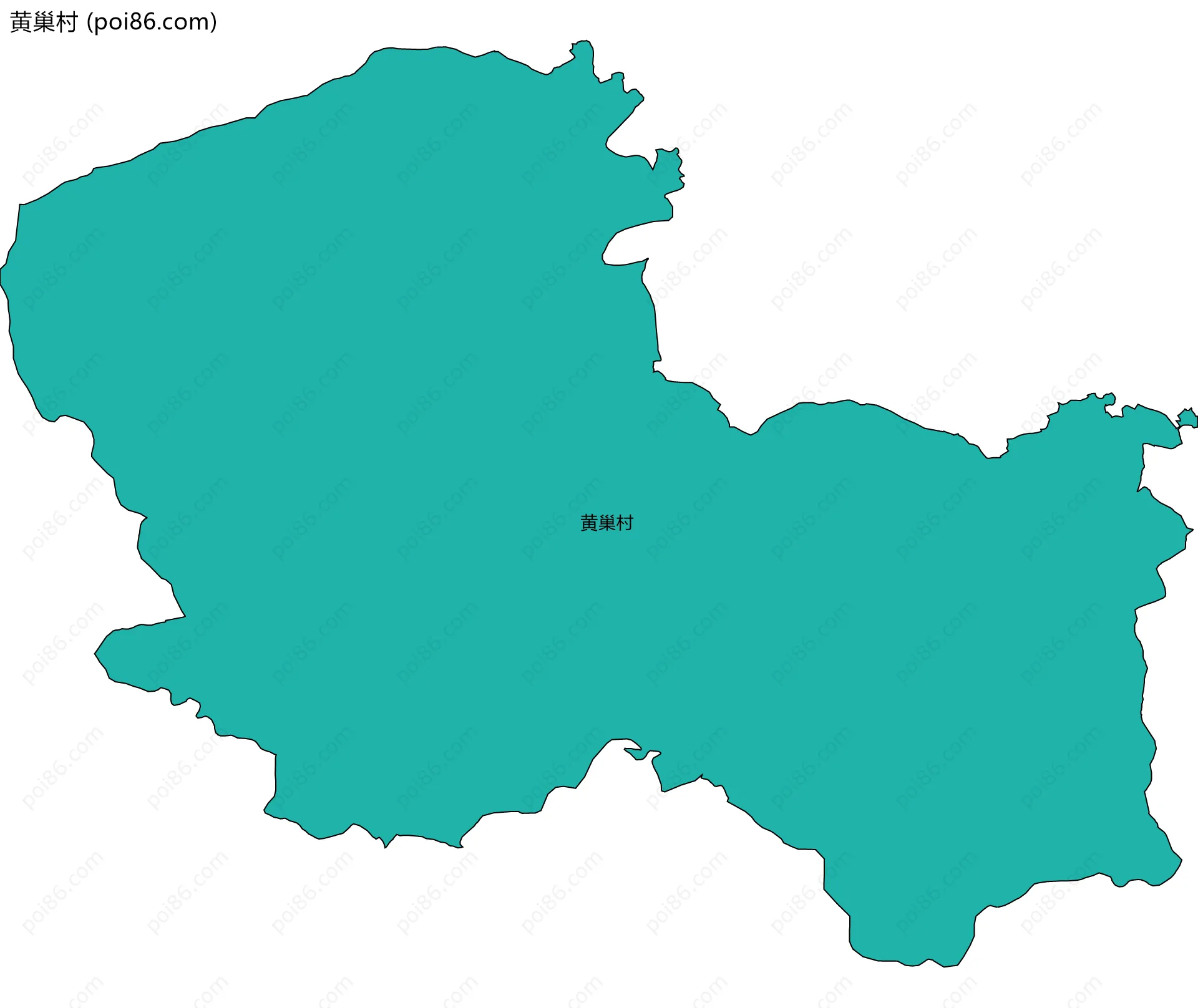 黄巢村边界地图