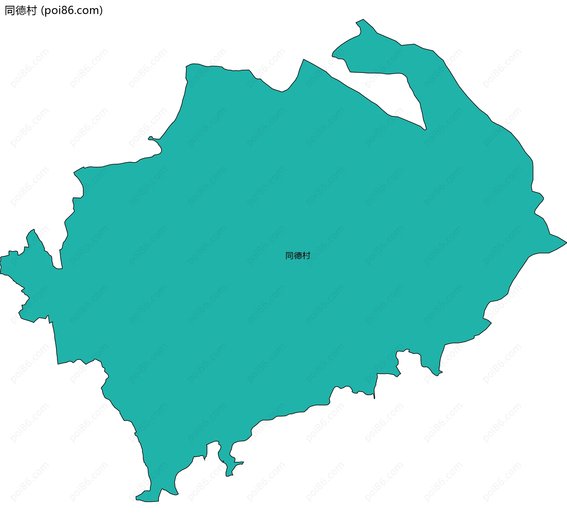 同德村边界地图
