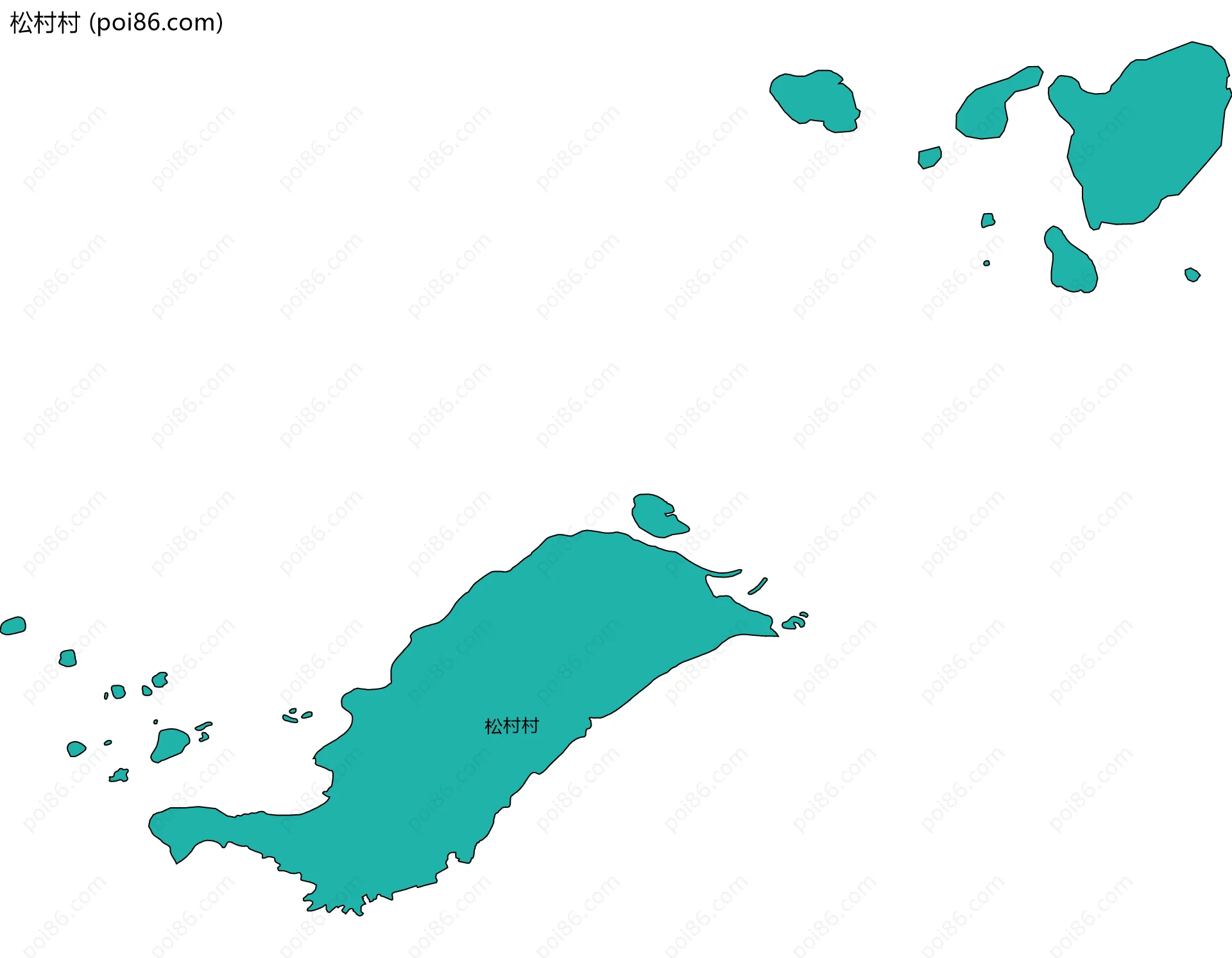 松村村边界地图