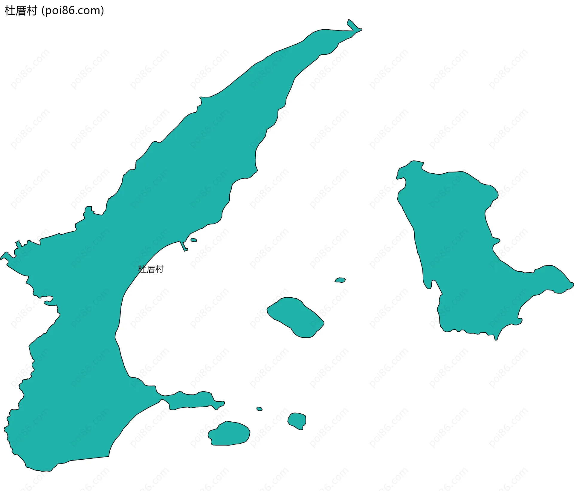 杜厝村边界地图