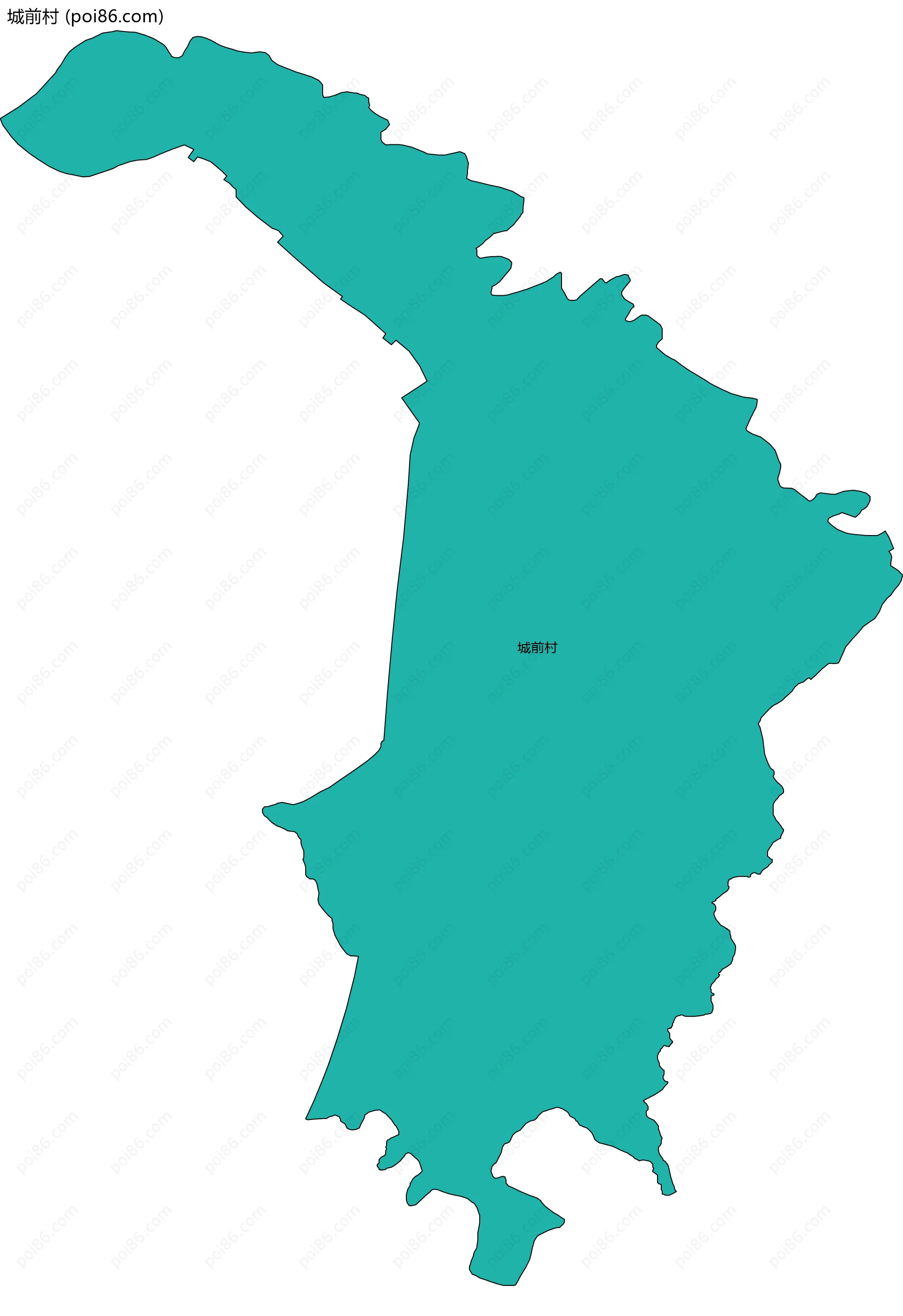 城前村边界地图