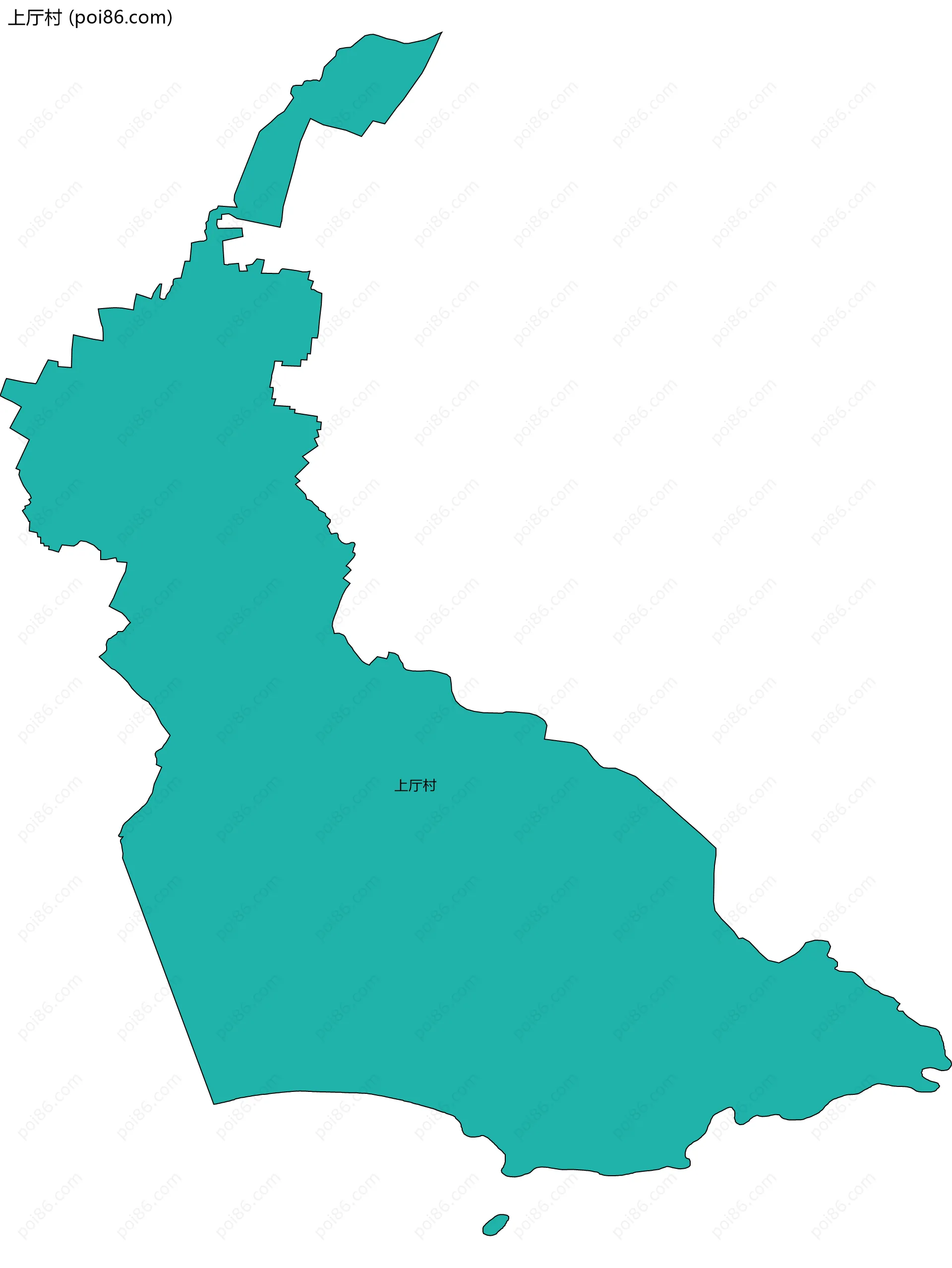 上厅村边界地图