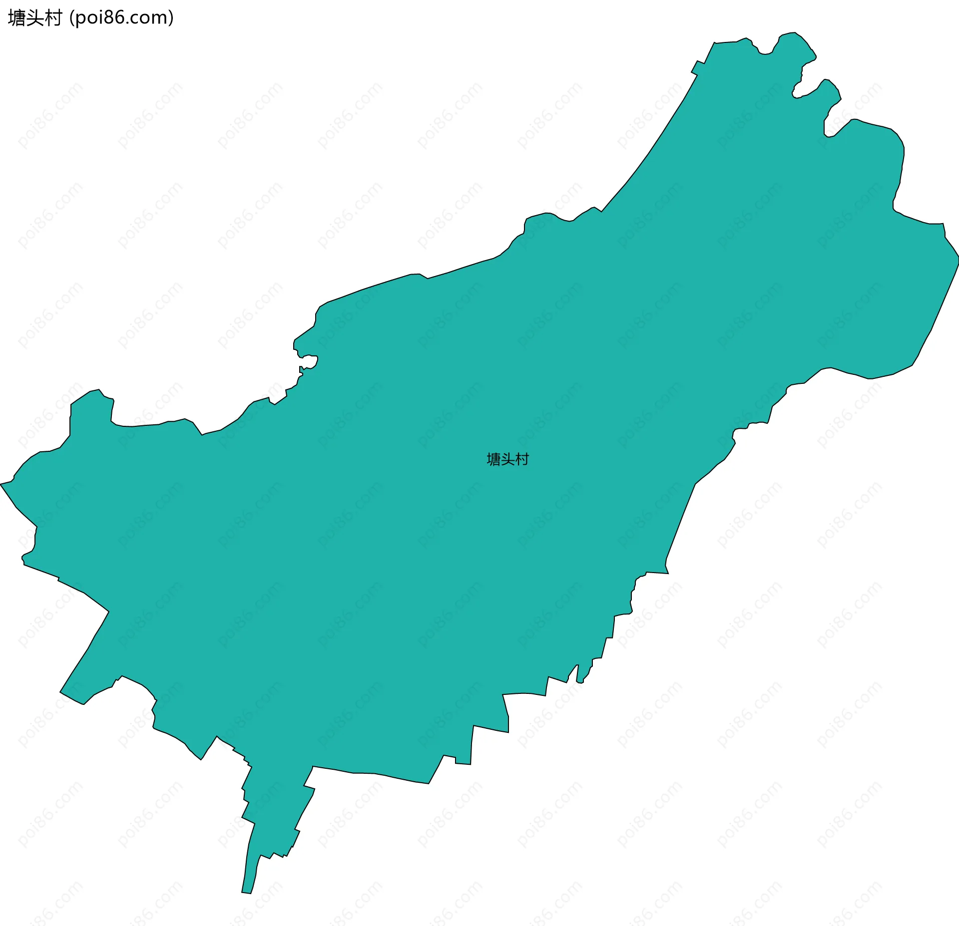 塘头村边界地图