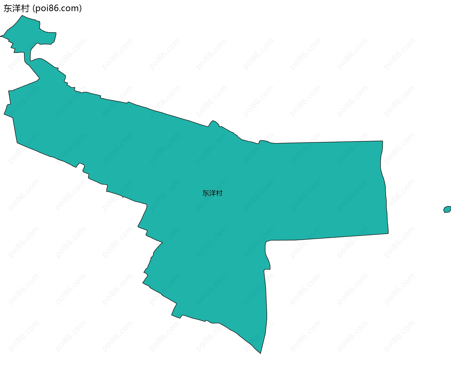东洋村边界地图