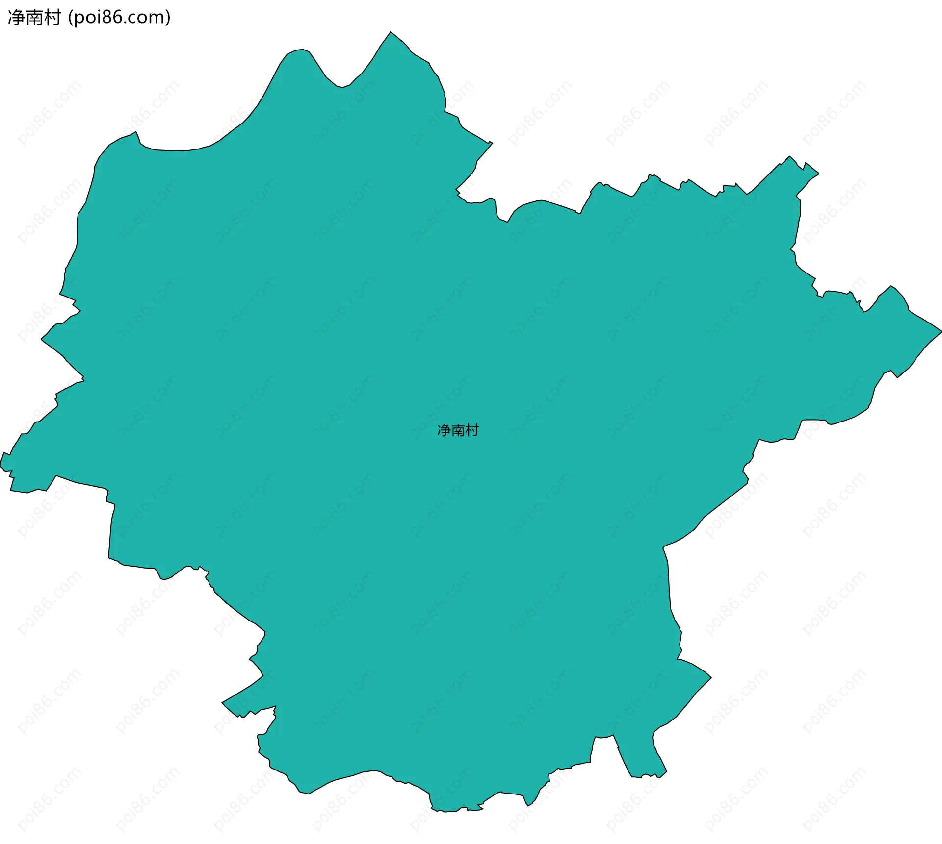 净南村边界地图