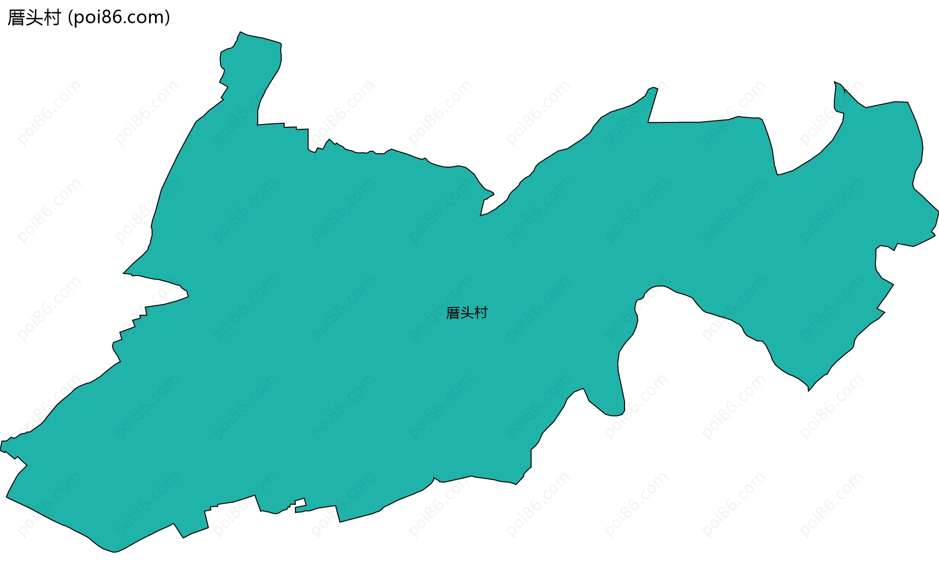 厝头村边界地图